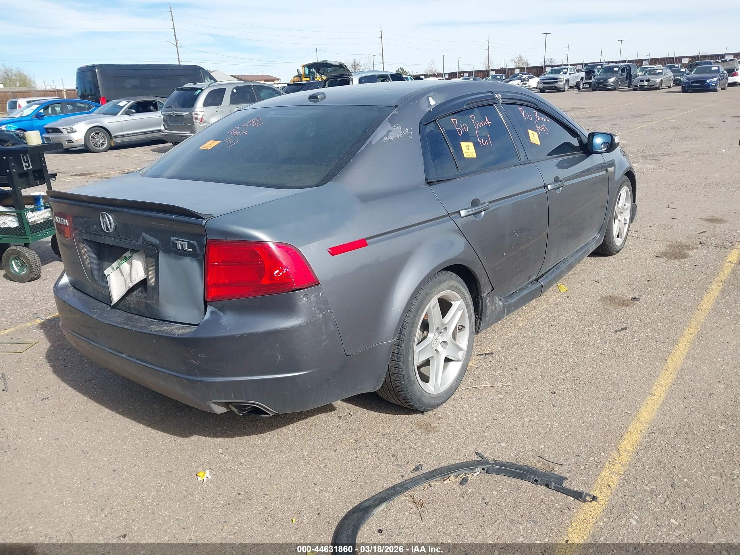 2006 Acura Tl   Серый vin: 19UUA66236A019401