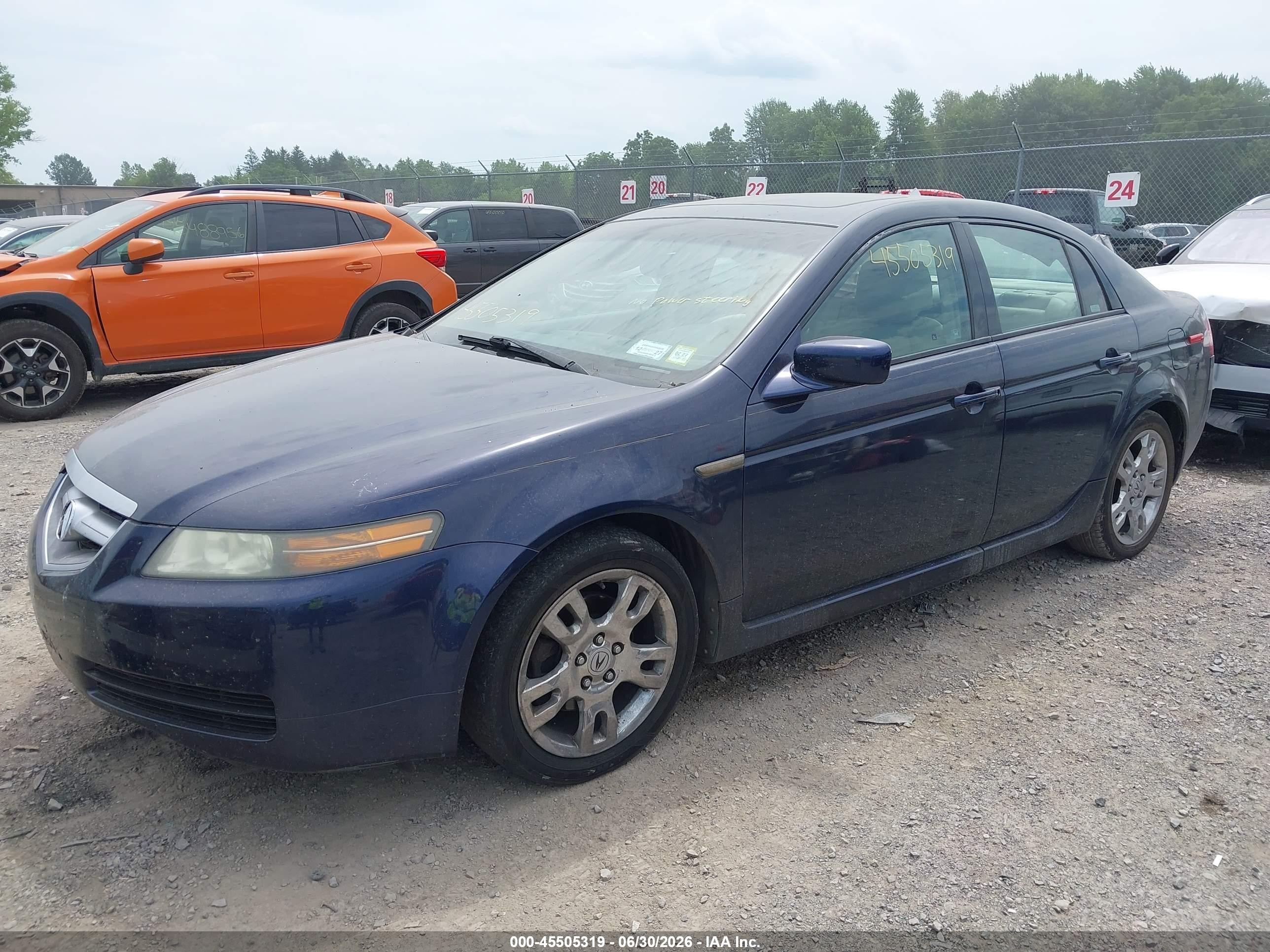 2006 Acura Tl   Dark Blue vin: 19UUA66236A022475
