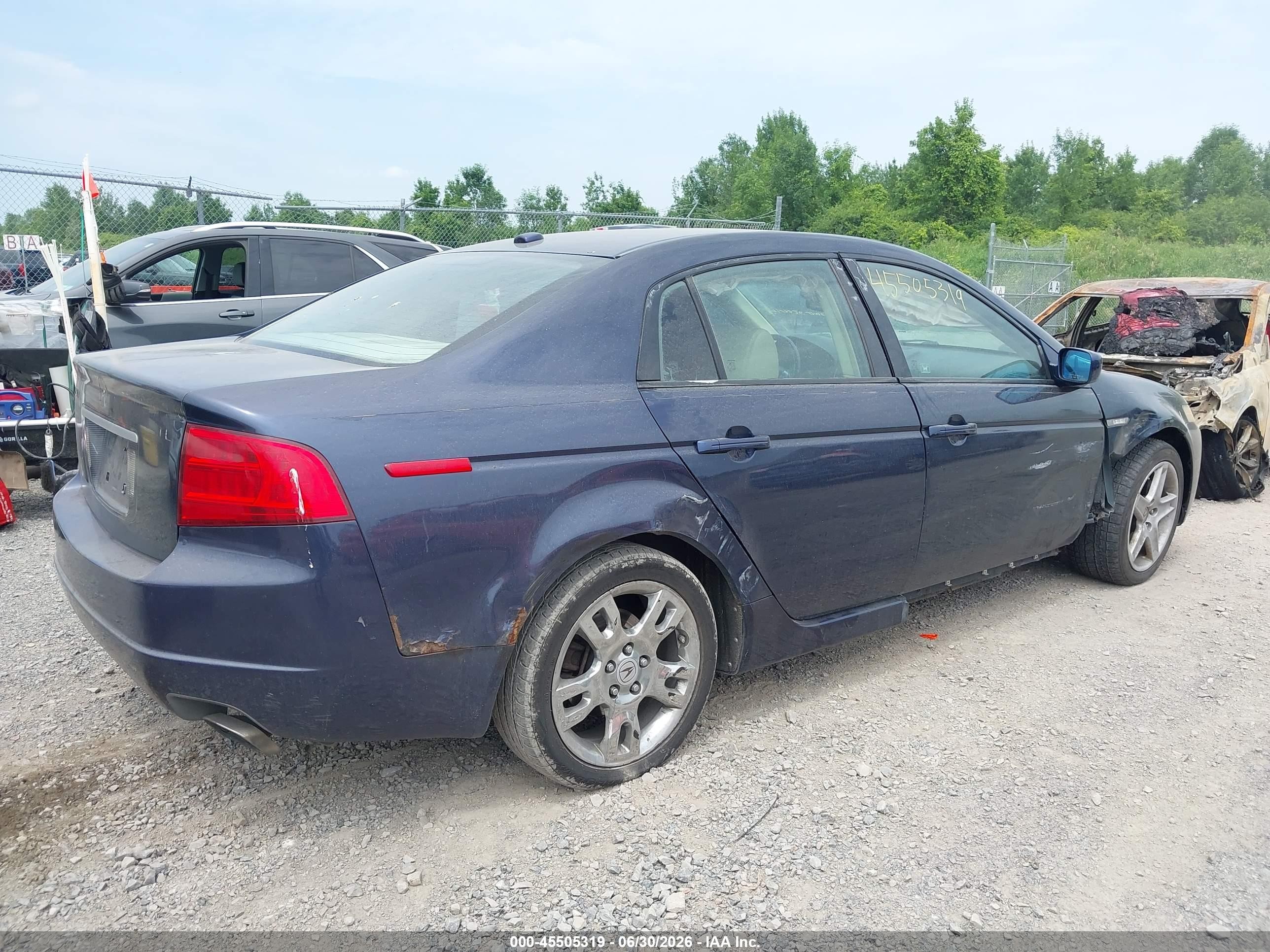 2006 Acura Tl   Dark Blue vin: 19UUA66236A022475