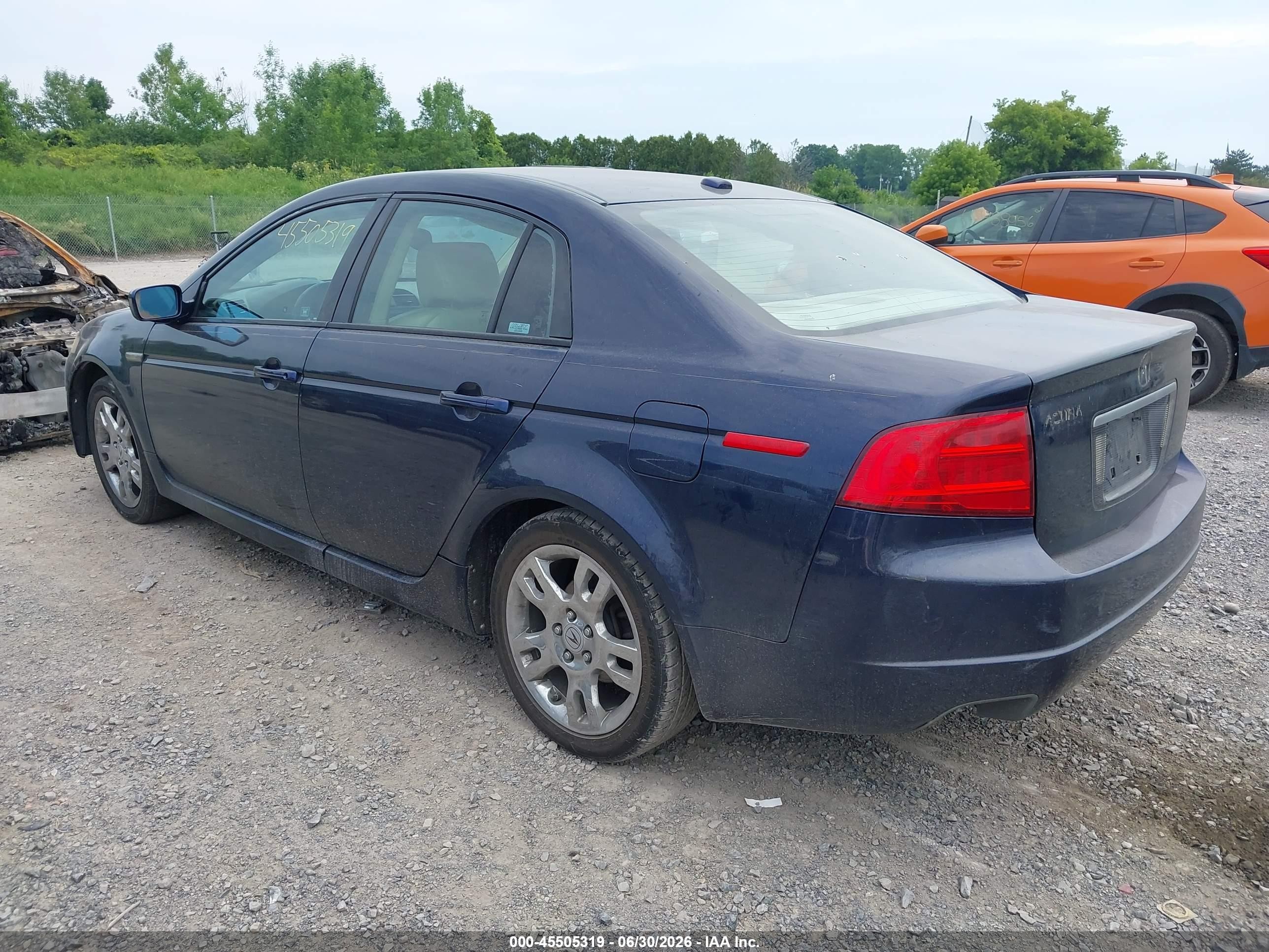 2006 Acura Tl   Dark Blue vin: 19UUA66236A022475