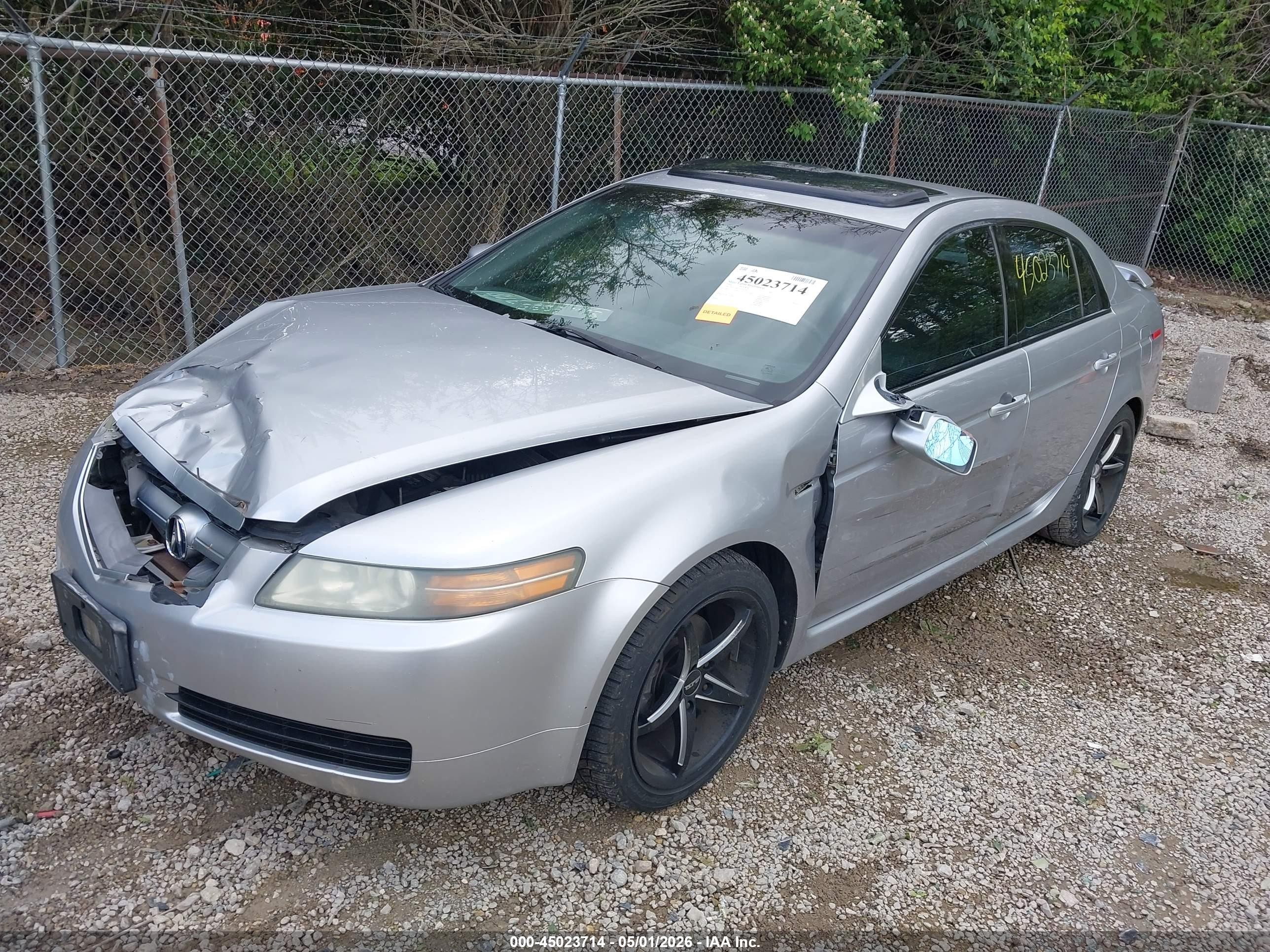 2006 Acura Tl   Gray vin: 19UUA66236A026249