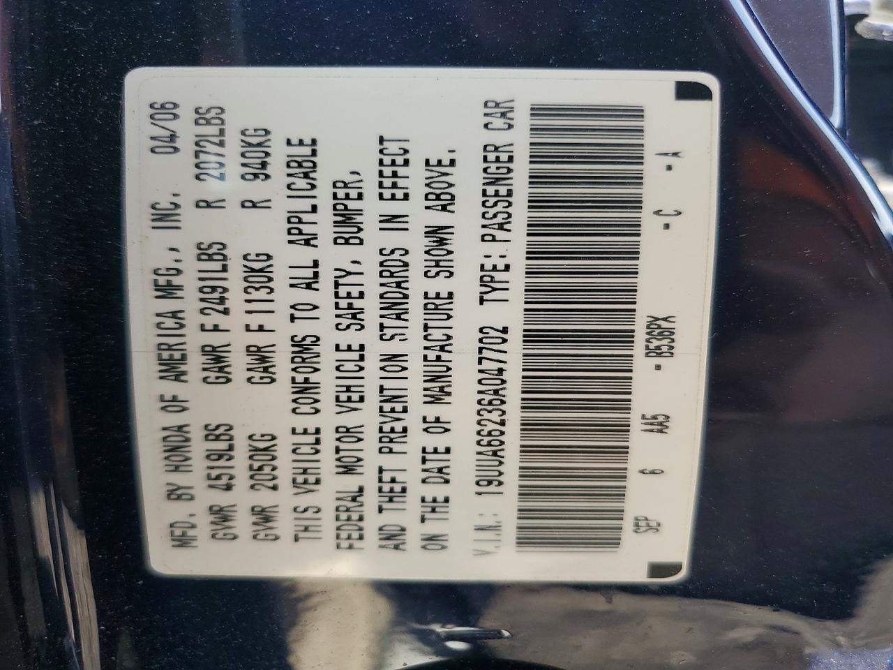 2006 Acura 3.2tl Blue vin: 19UUA66236A047702