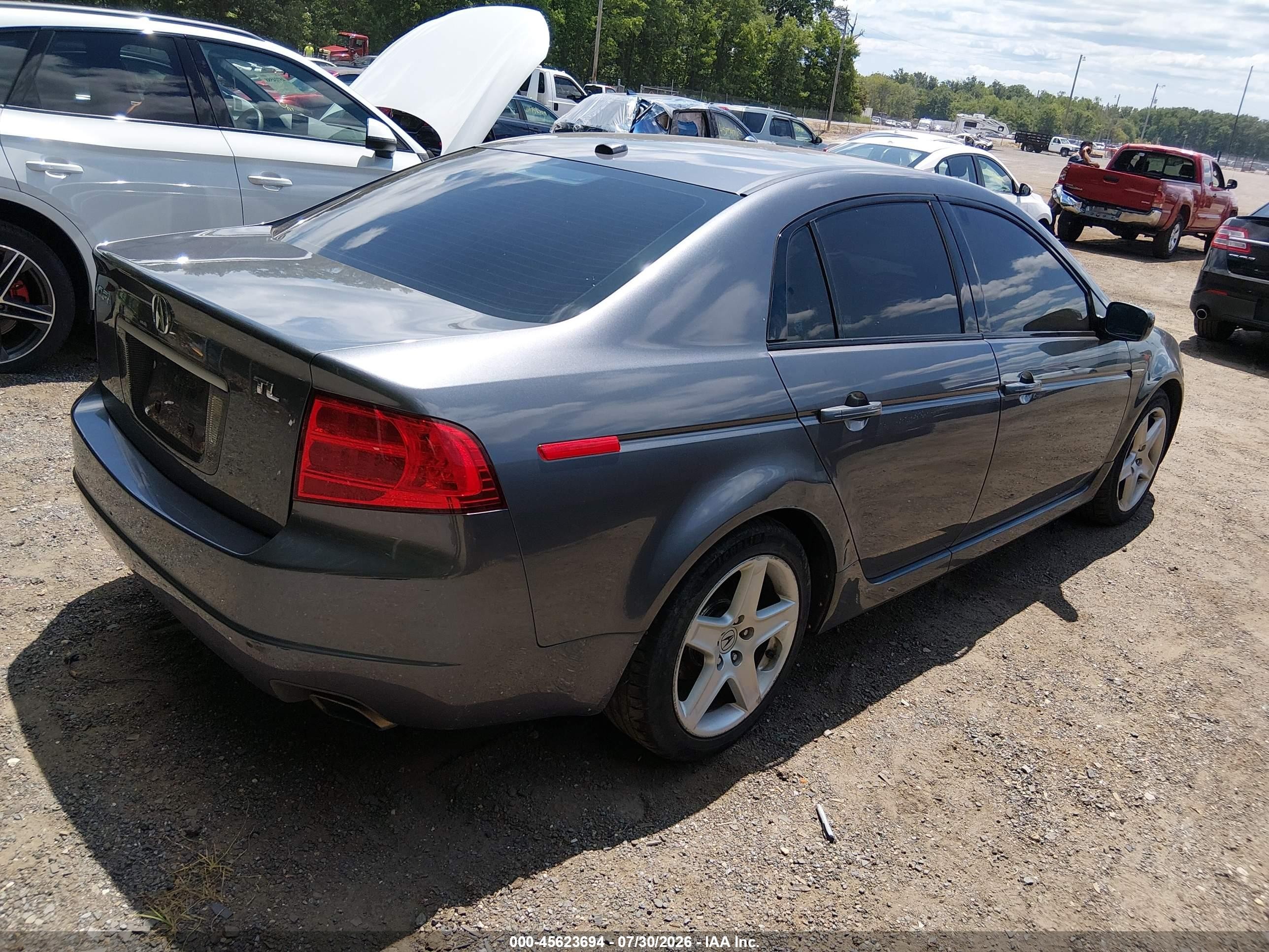 2006 Acura Tl   Gray vin: 19UUA66236A066833