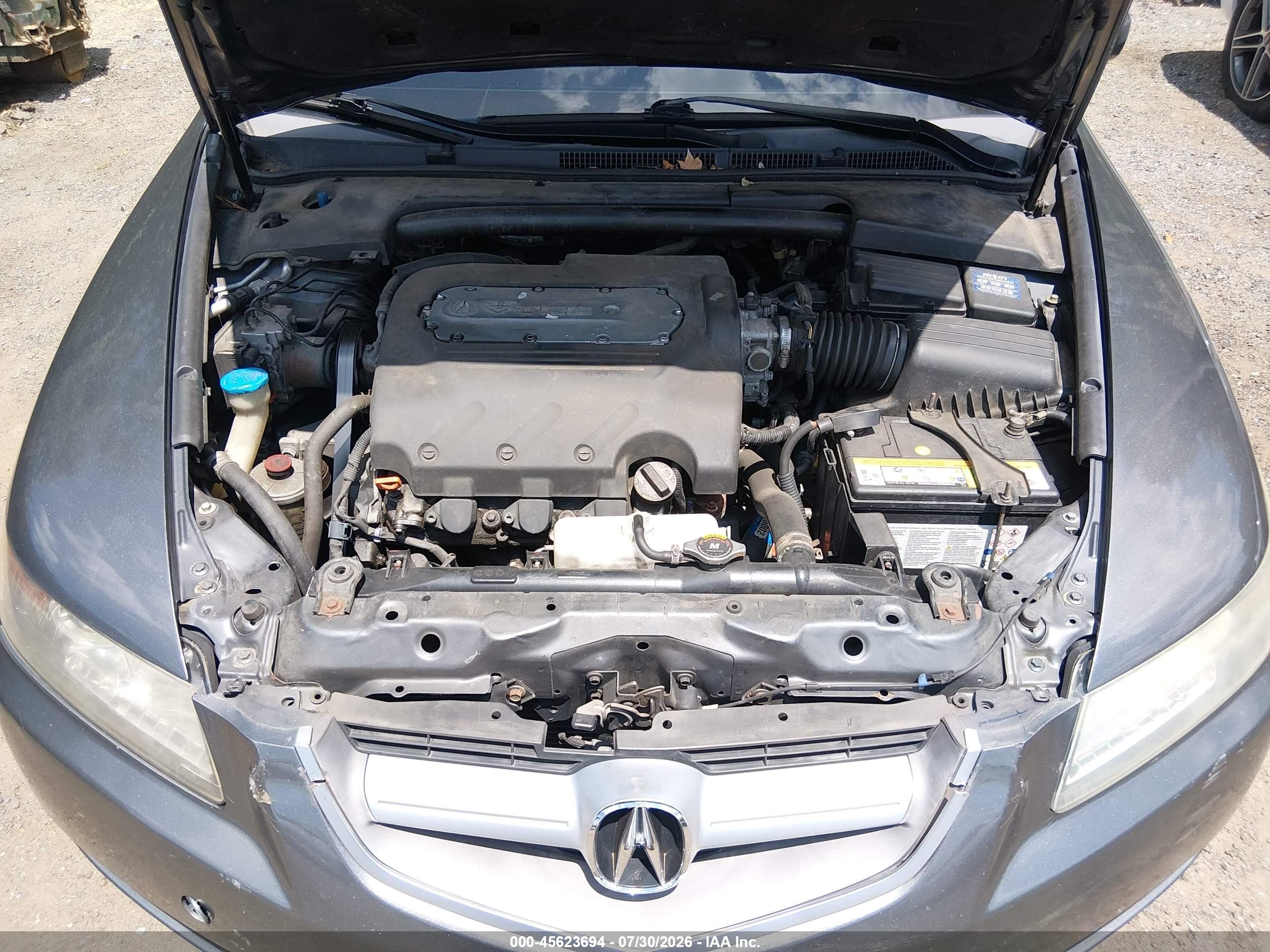 2006 Acura Tl   Gray vin: 19UUA66236A066833