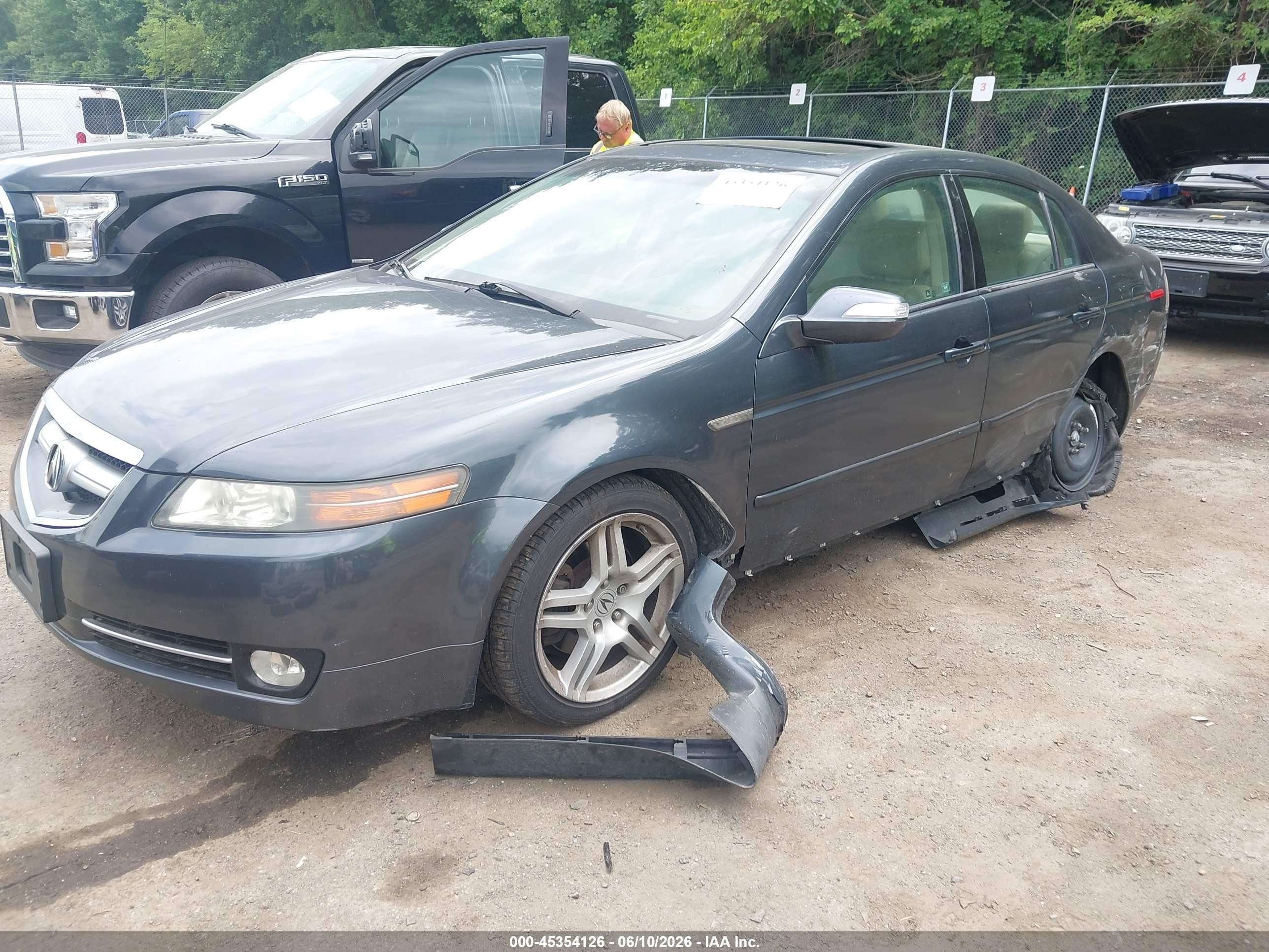 2007 Acura Tl 3.2 Dark Blue vin: 19UUA66237A010845