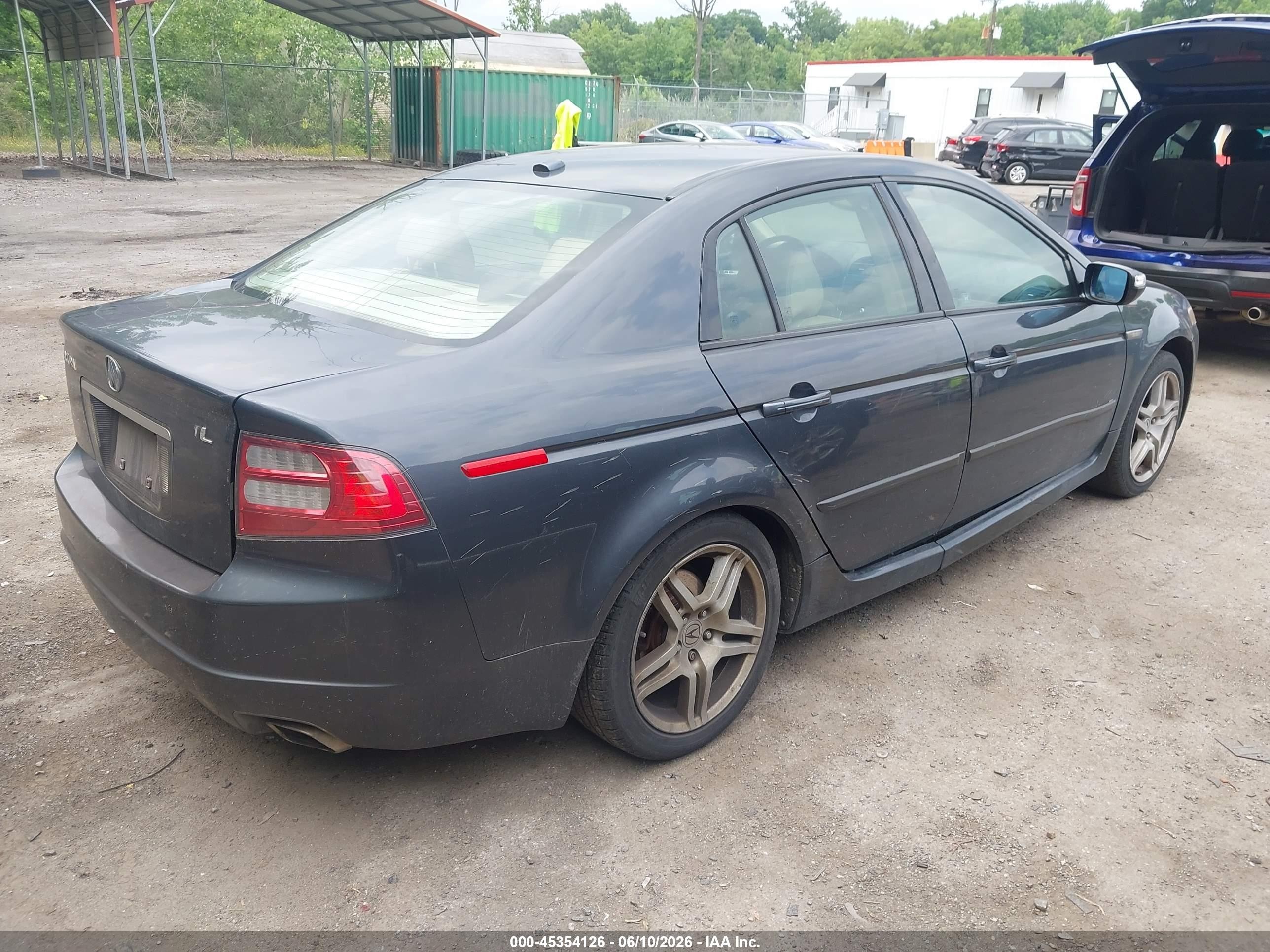 2007 Acura Tl 3.2 Dark Blue vin: 19UUA66237A010845