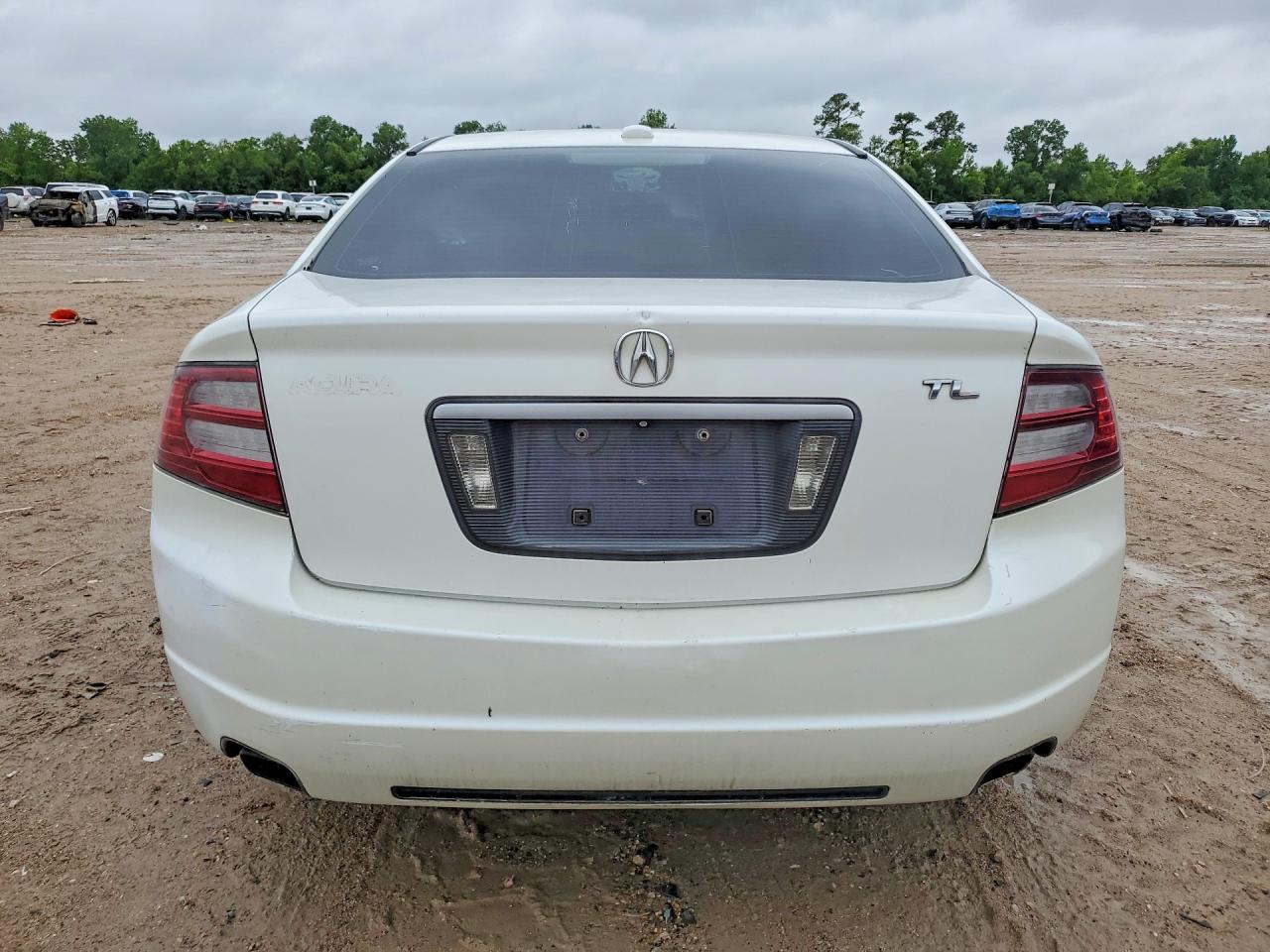 2007 Acura Tl White vin: 19UUA66237A024826