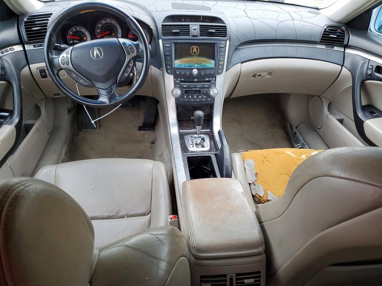 2007 Acura Tl White vin: 19UUA66237A024826