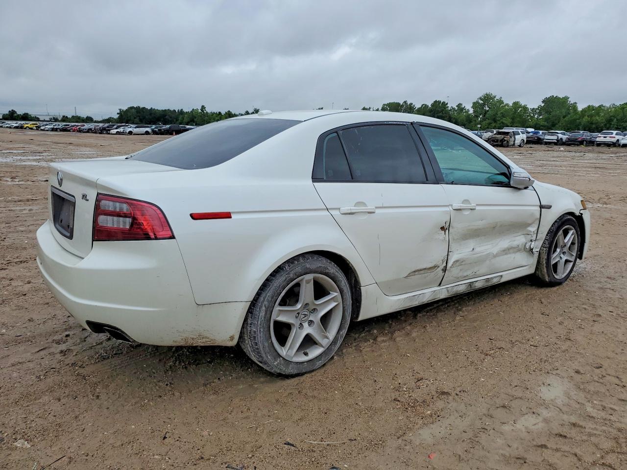 2007 Acura Tl White vin: 19UUA66237A024826