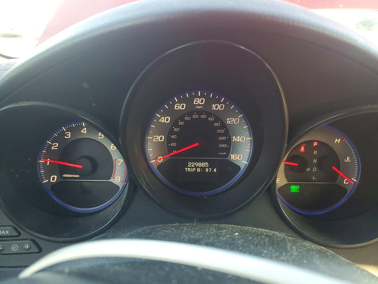 2007 Acura Tl Red vin: 19UUA66237A031100