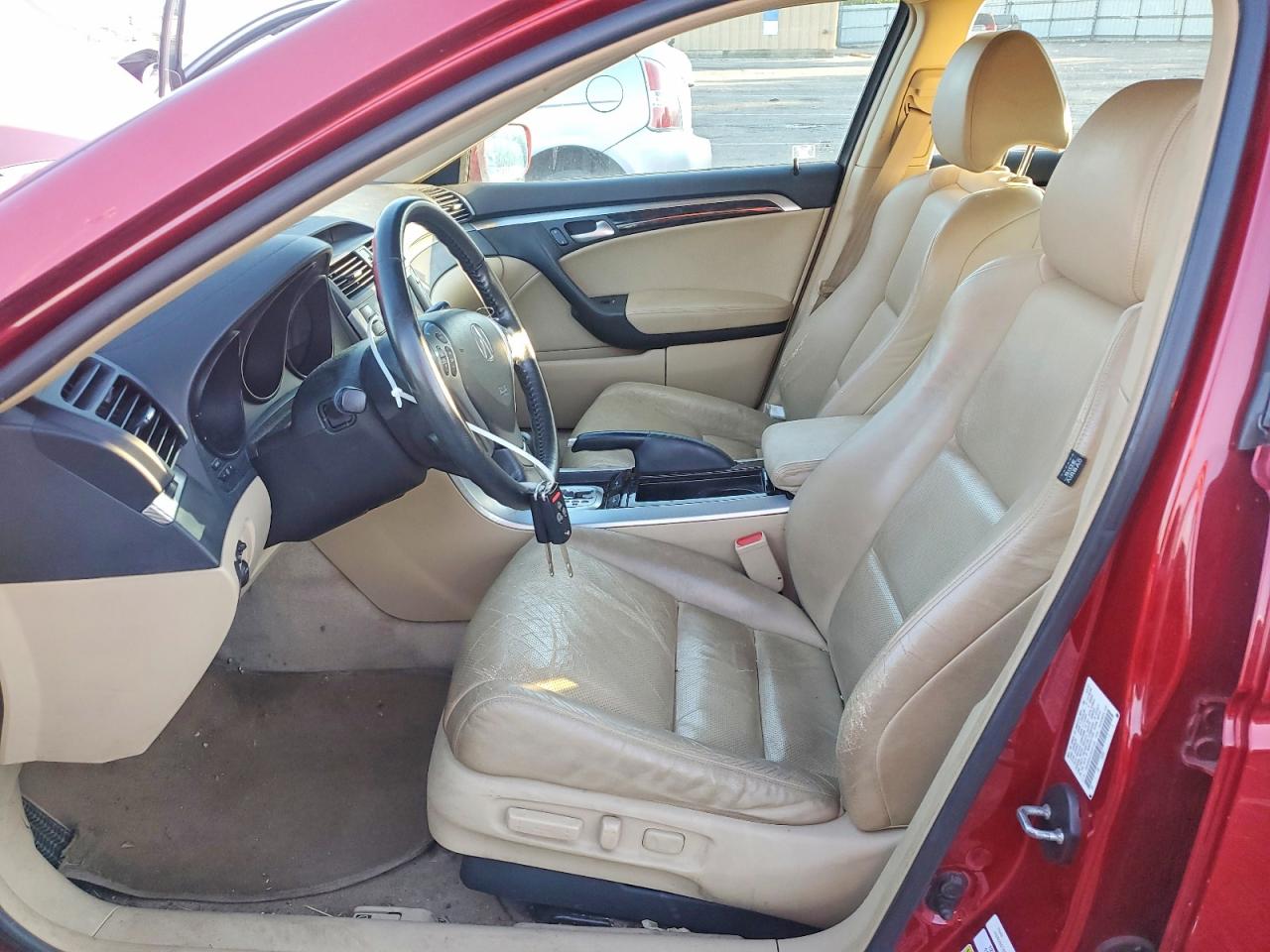 2007 Acura Tl Red vin: 19UUA66237A031100