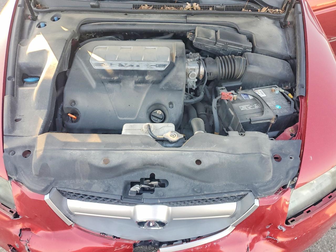 2007 Acura Tl Red vin: 19UUA66237A031100