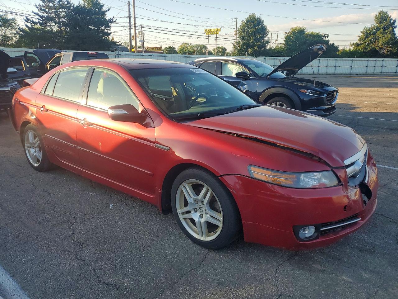 2007 Acura Tl Red vin: 19UUA66237A031100