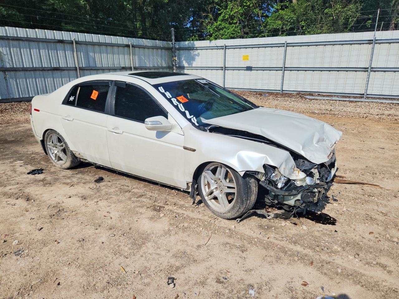 2008 Acura Tl White vin: 19UUA66238A017165
