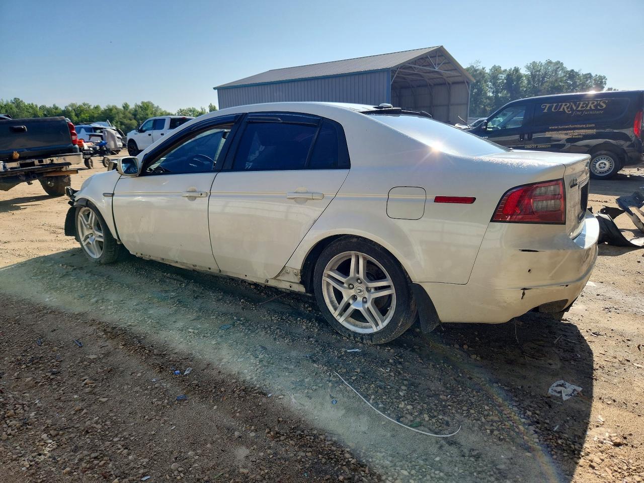 2008 Acura Tl White vin: 19UUA66238A017165