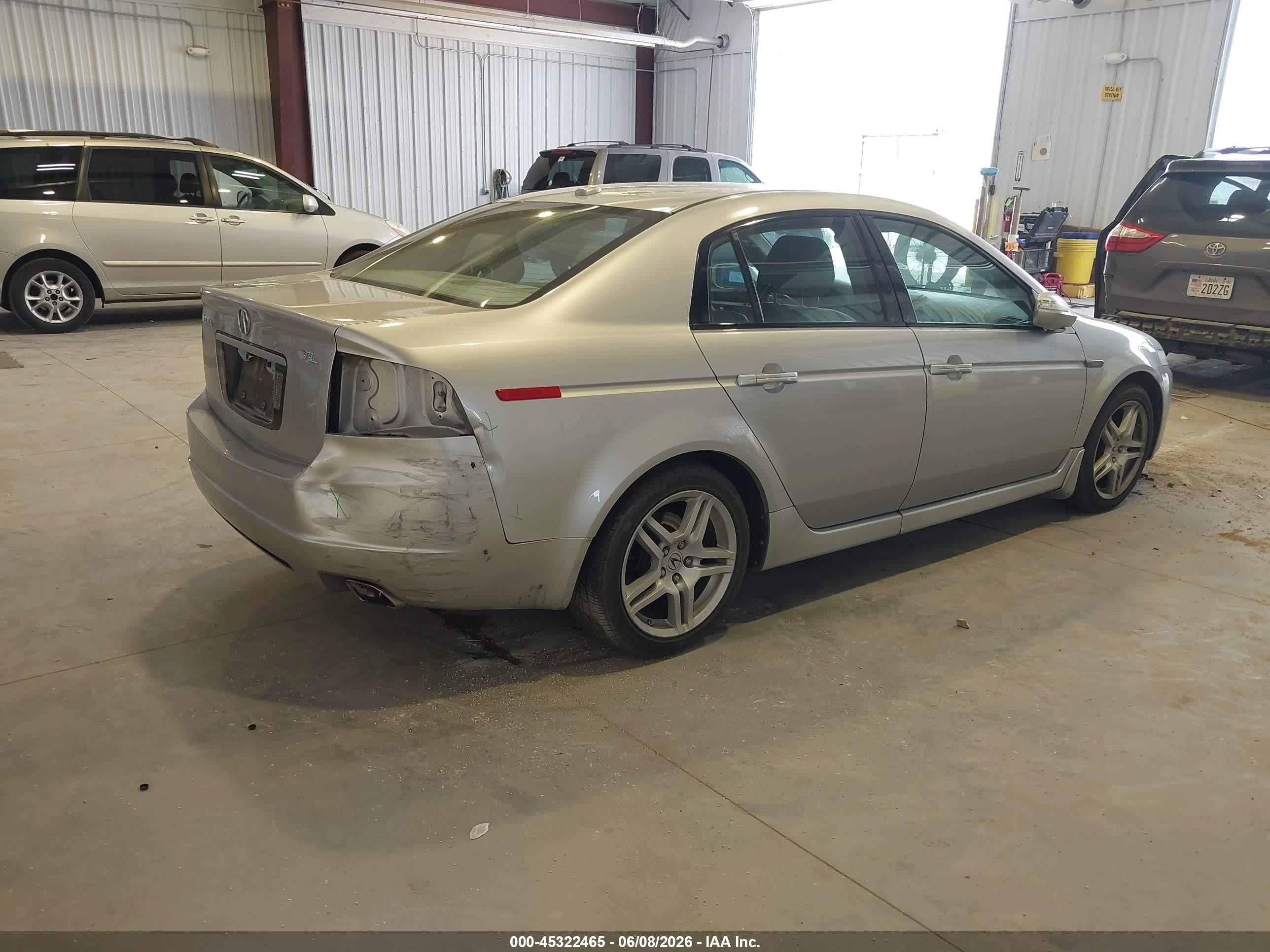 2008 Acura Tl 3.2 Silver vin: 19UUA66238A035374