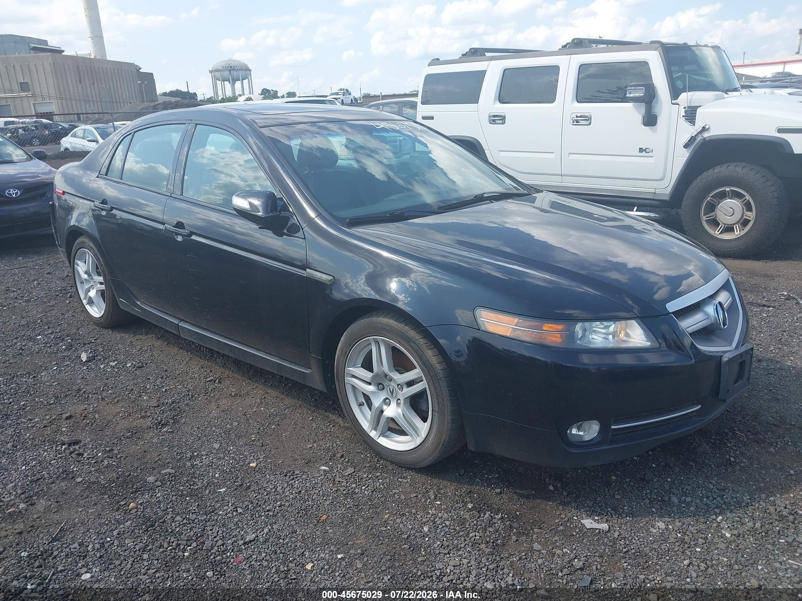 2008 Acura Tl 3.2 Black vin: 19UUA66238A046326