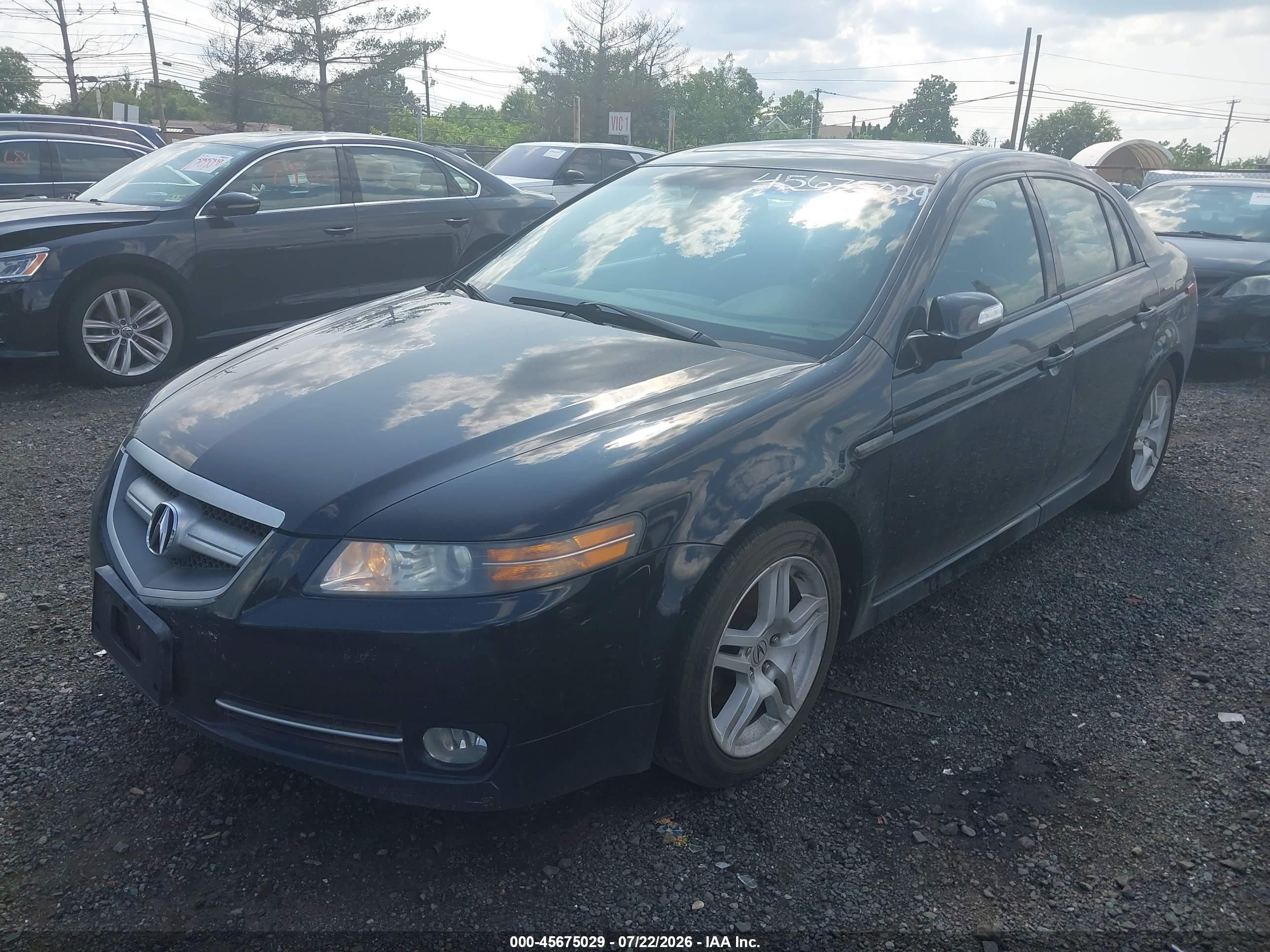 2008 Acura Tl 3.2 Black vin: 19UUA66238A046326