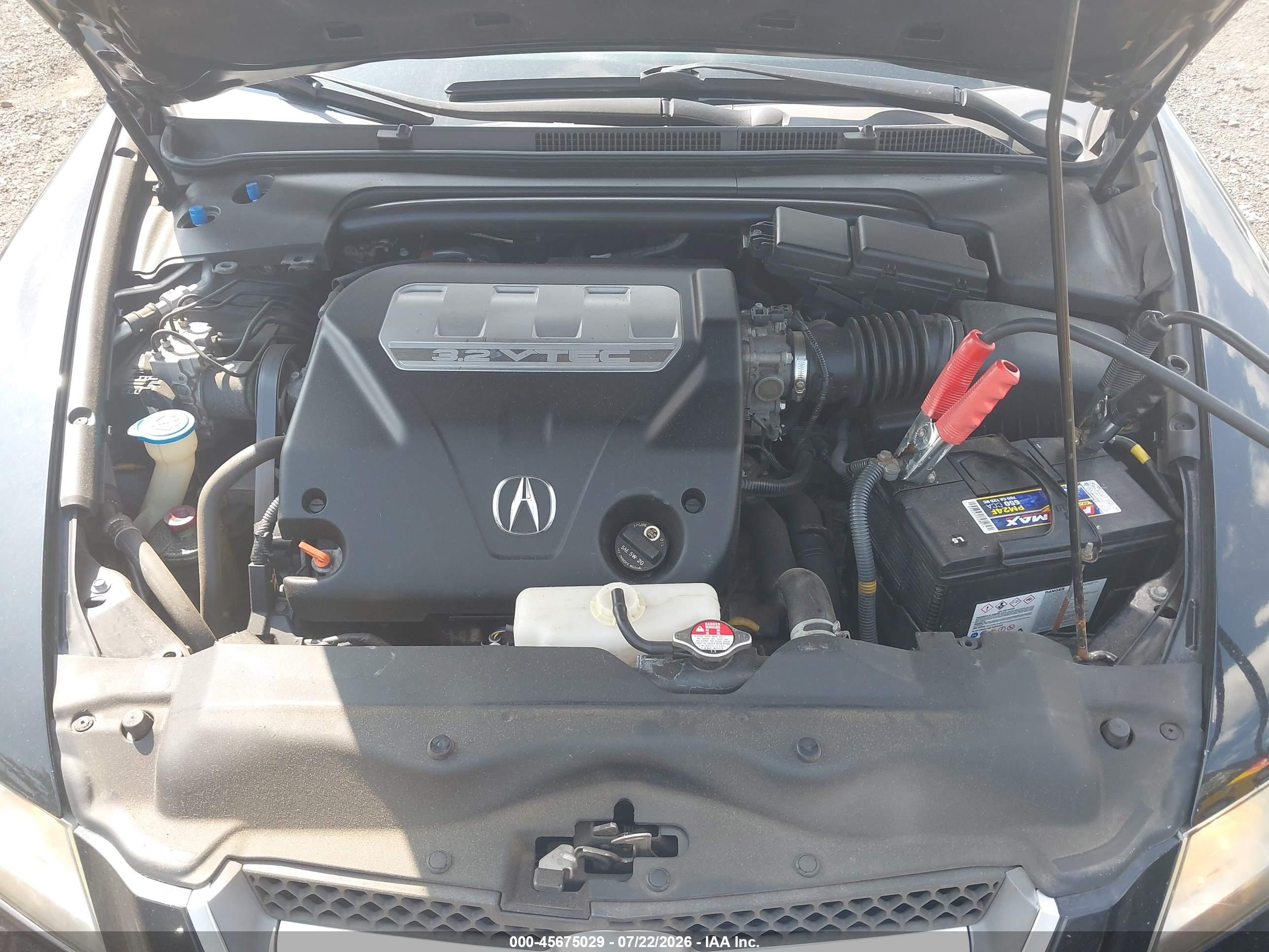 2008 Acura Tl 3.2 Black vin: 19UUA66238A046326