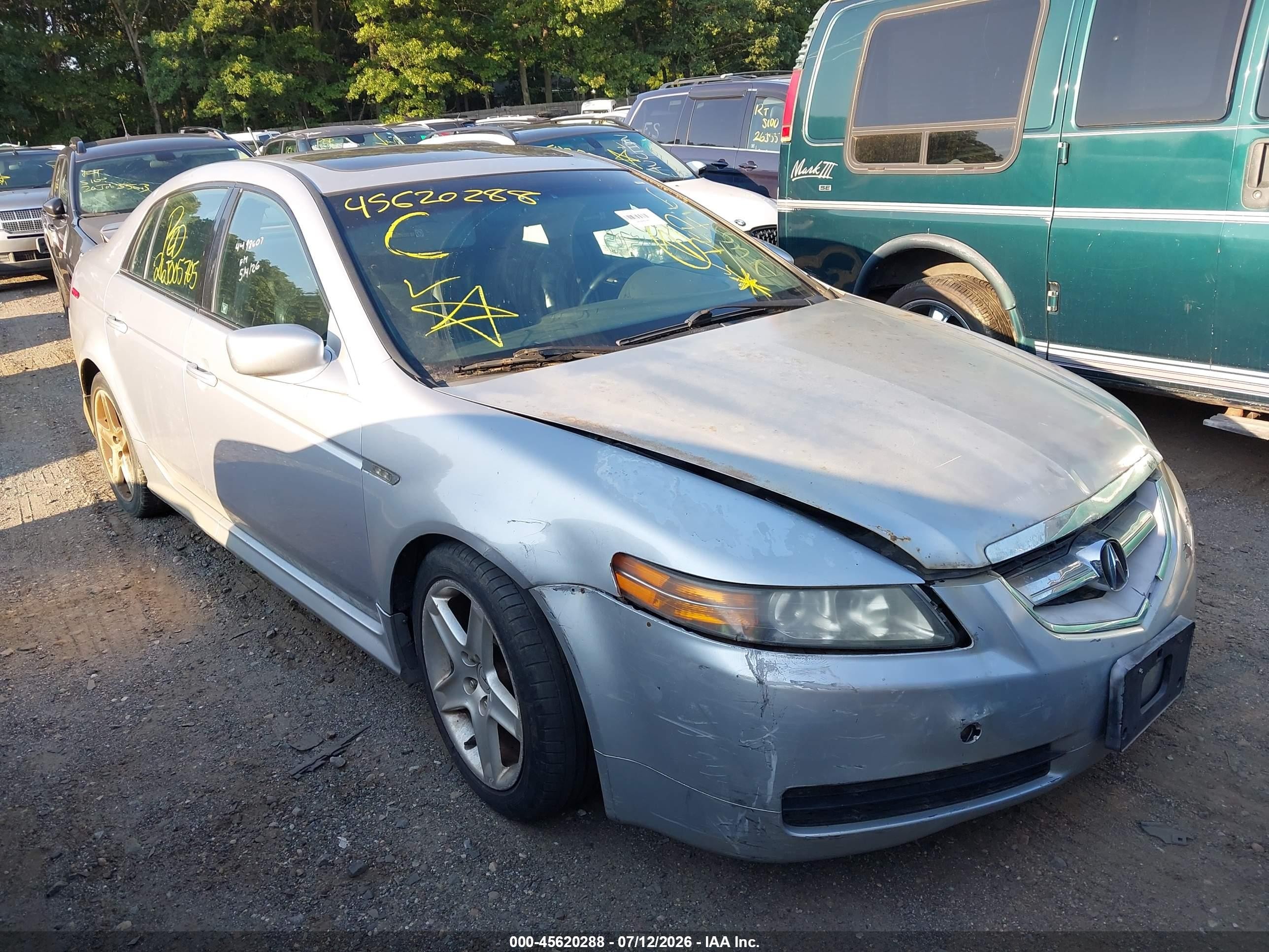 2004 Acura Tl   Silver vin: 19UUA66244A032414