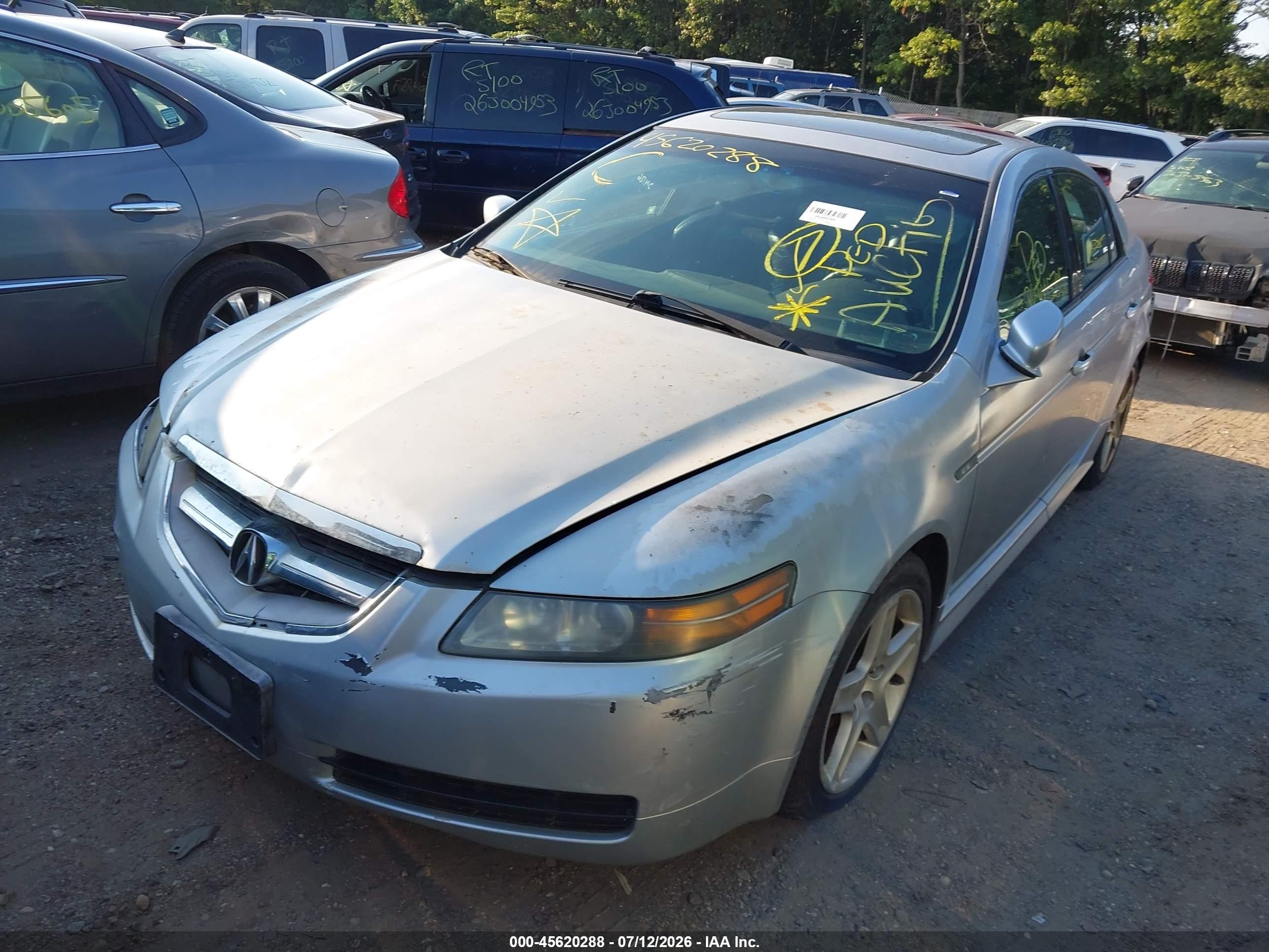 2004 Acura Tl   Silver vin: 19UUA66244A032414