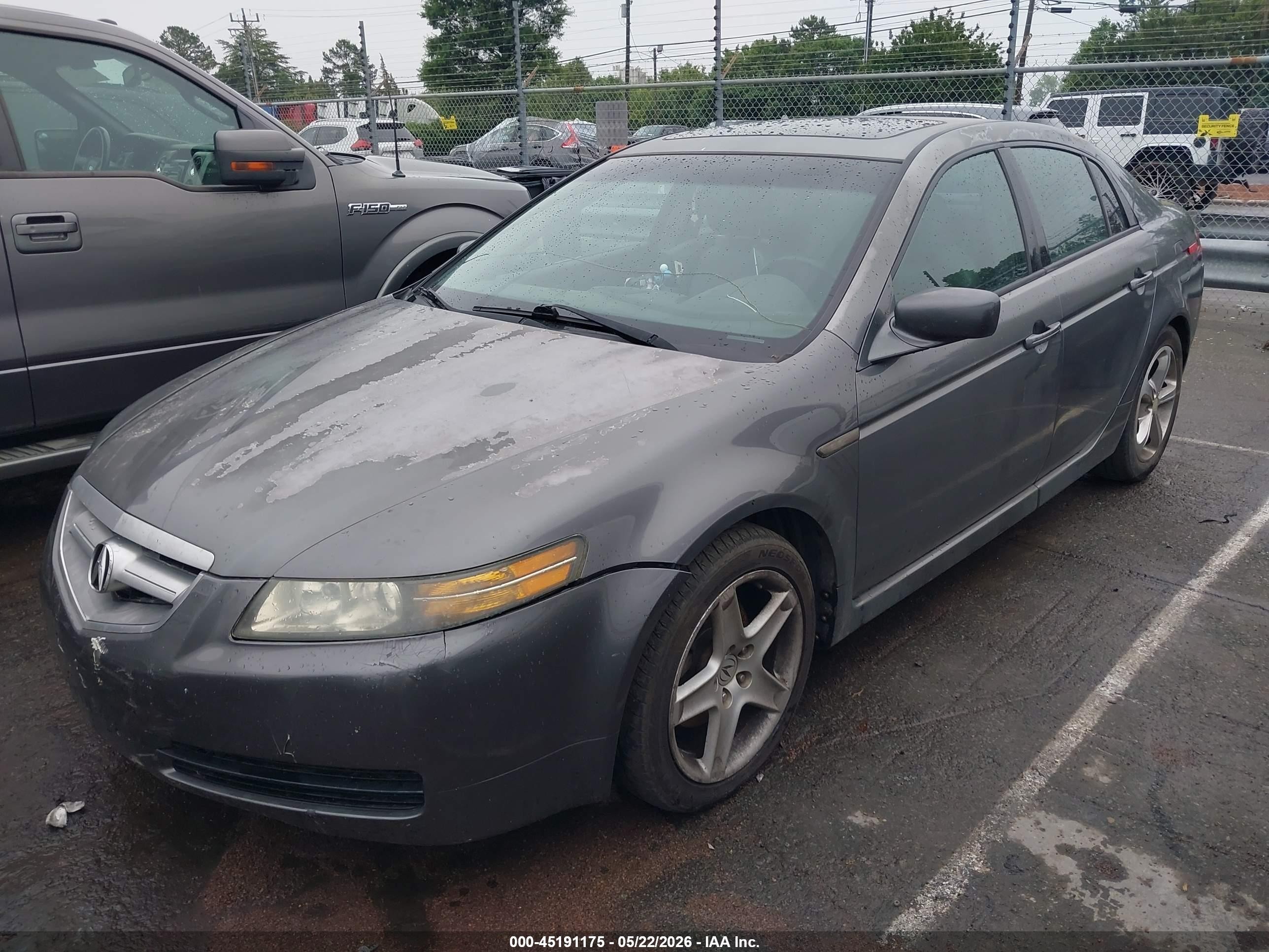 2005 Acura Tl   Gray vin: 19UUA66245A005327