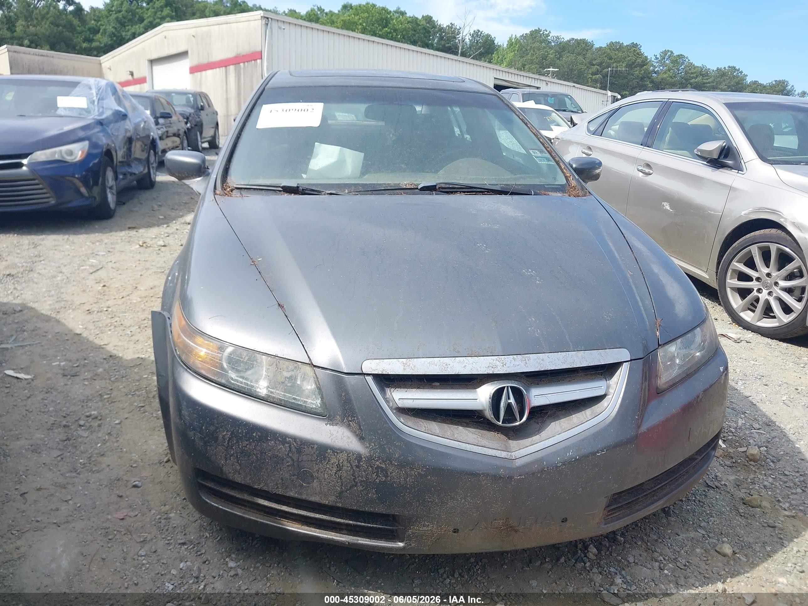 2005 Acura Tl   Gray vin: 19UUA66245A033161