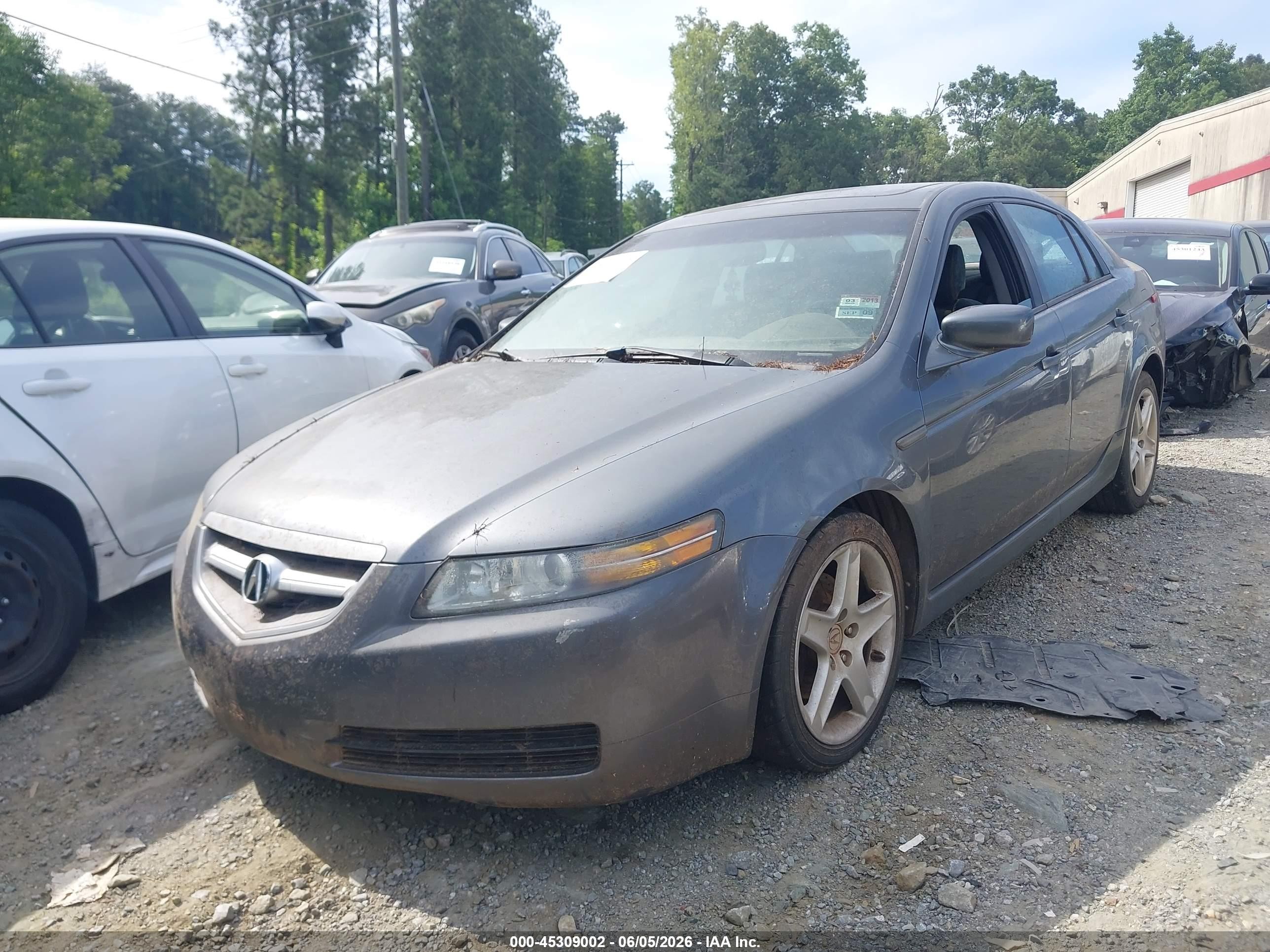 2005 Acura Tl   Gray vin: 19UUA66245A033161