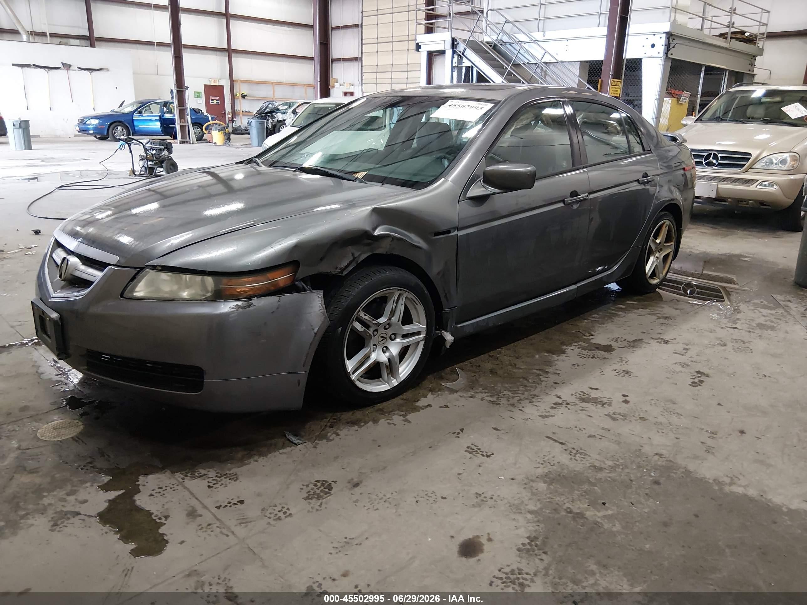 2005 Acura Tl   Gray vin: 19UUA66245A041471