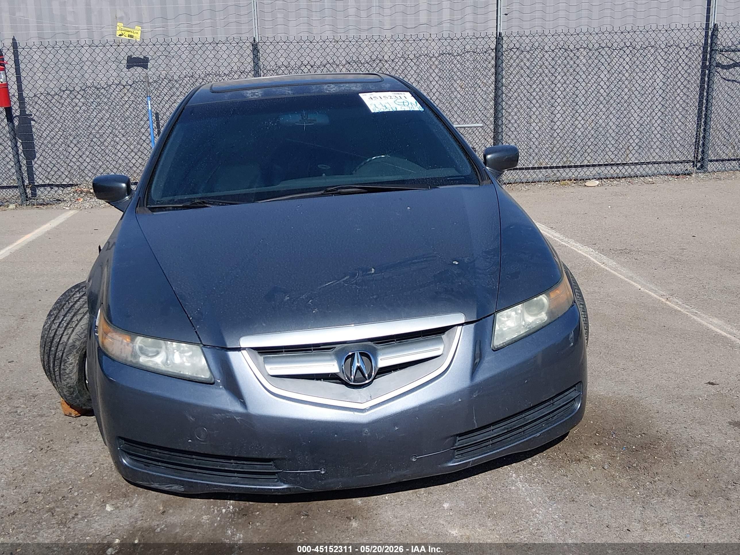2005 Acura Tl   Gray vin: 19UUA66245A046136