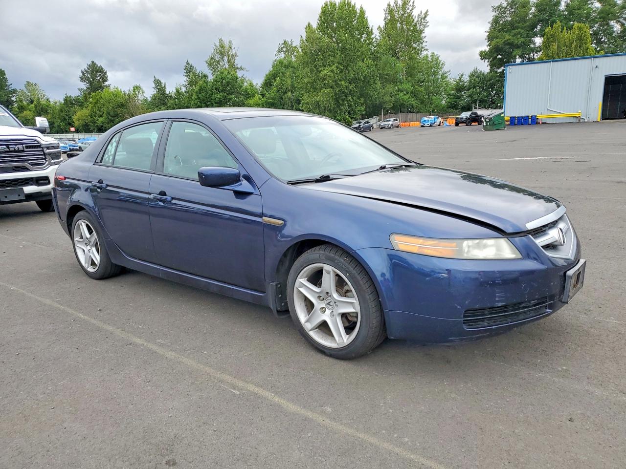 2005 Acura Tl Blue vin: 19UUA66245A054138