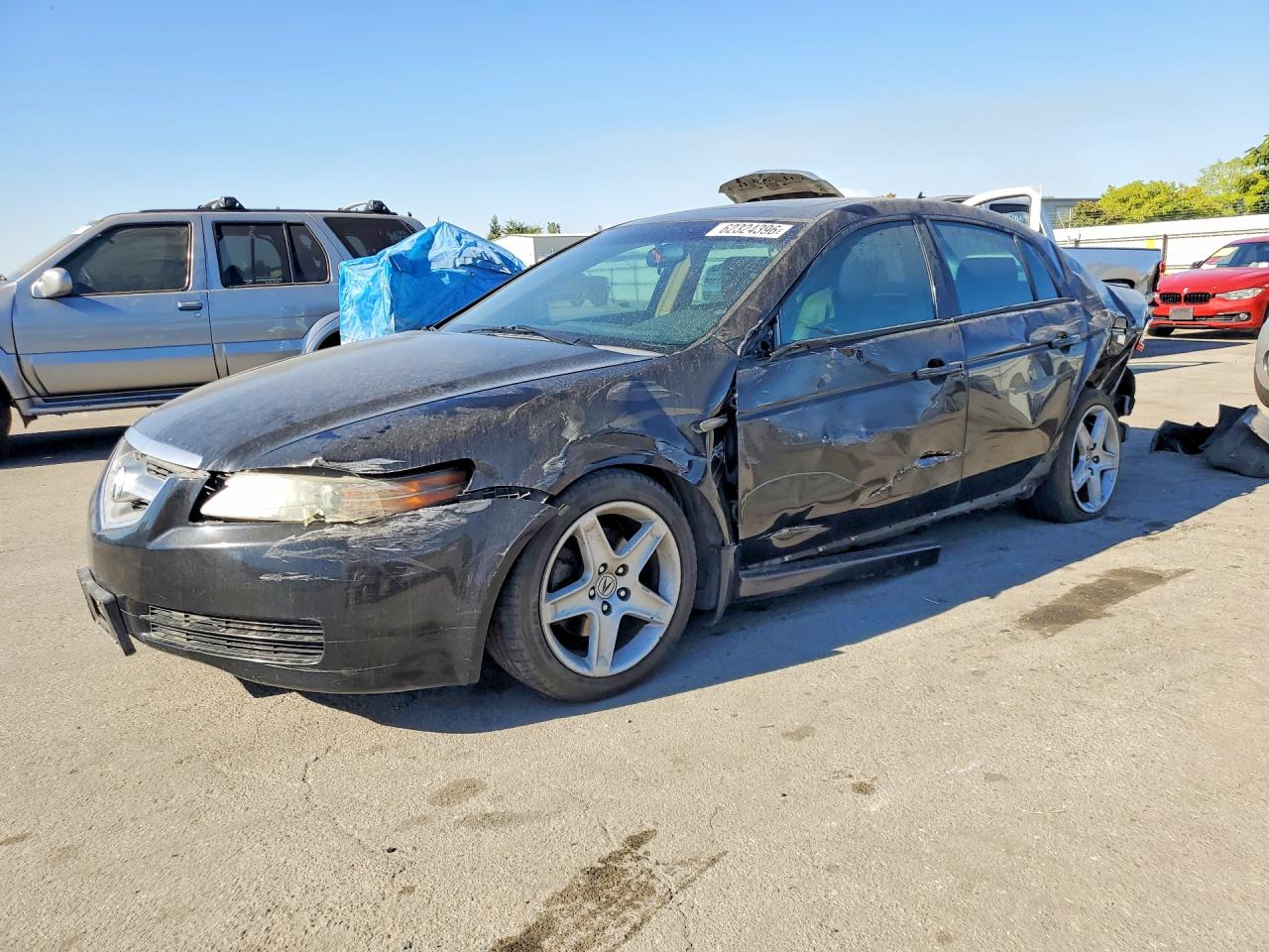 2005 Acura Tl Black vin: 19UUA66245A059873