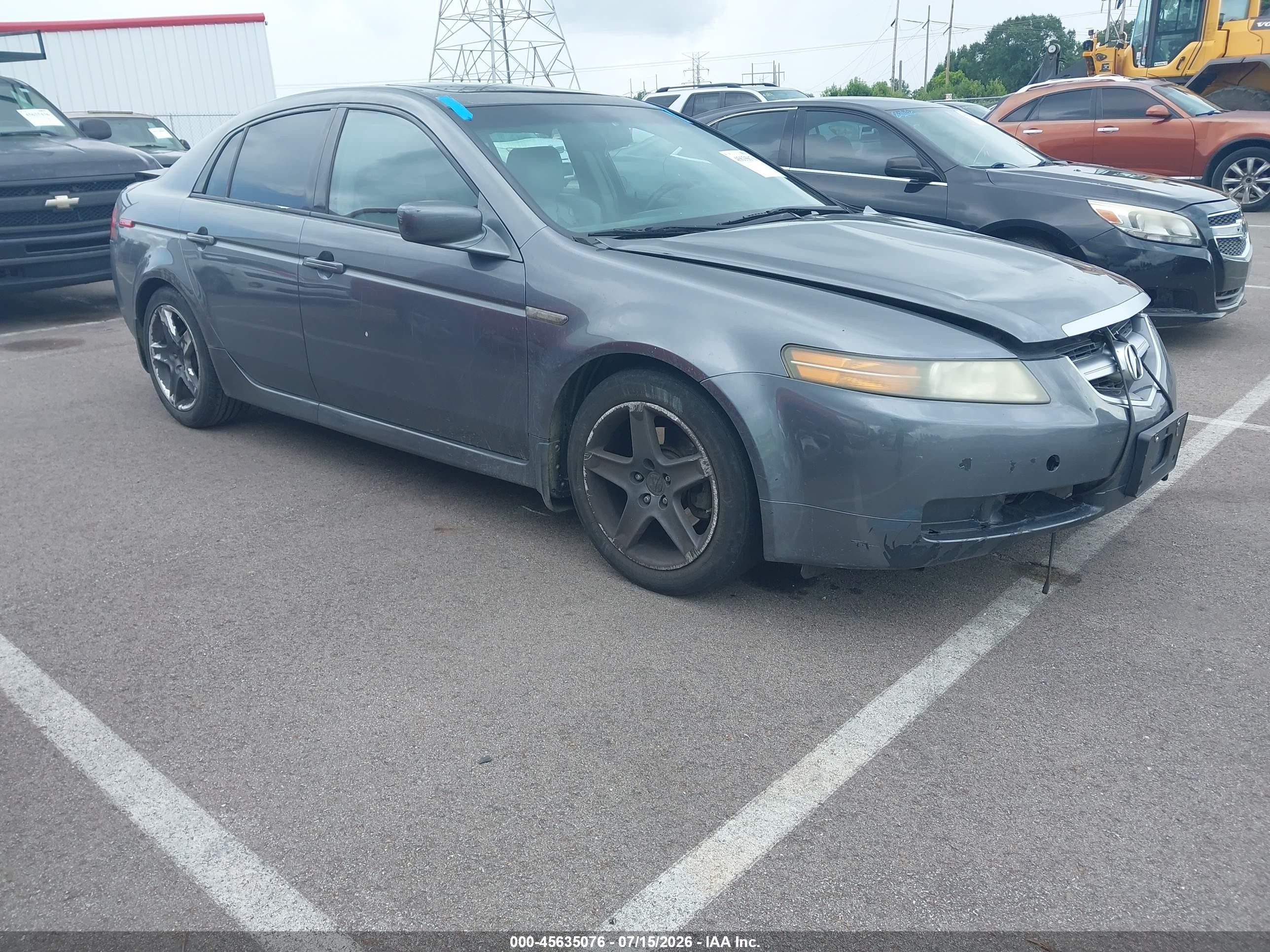 2006 Acura Tl   Gray vin: 19UUA66246A043884