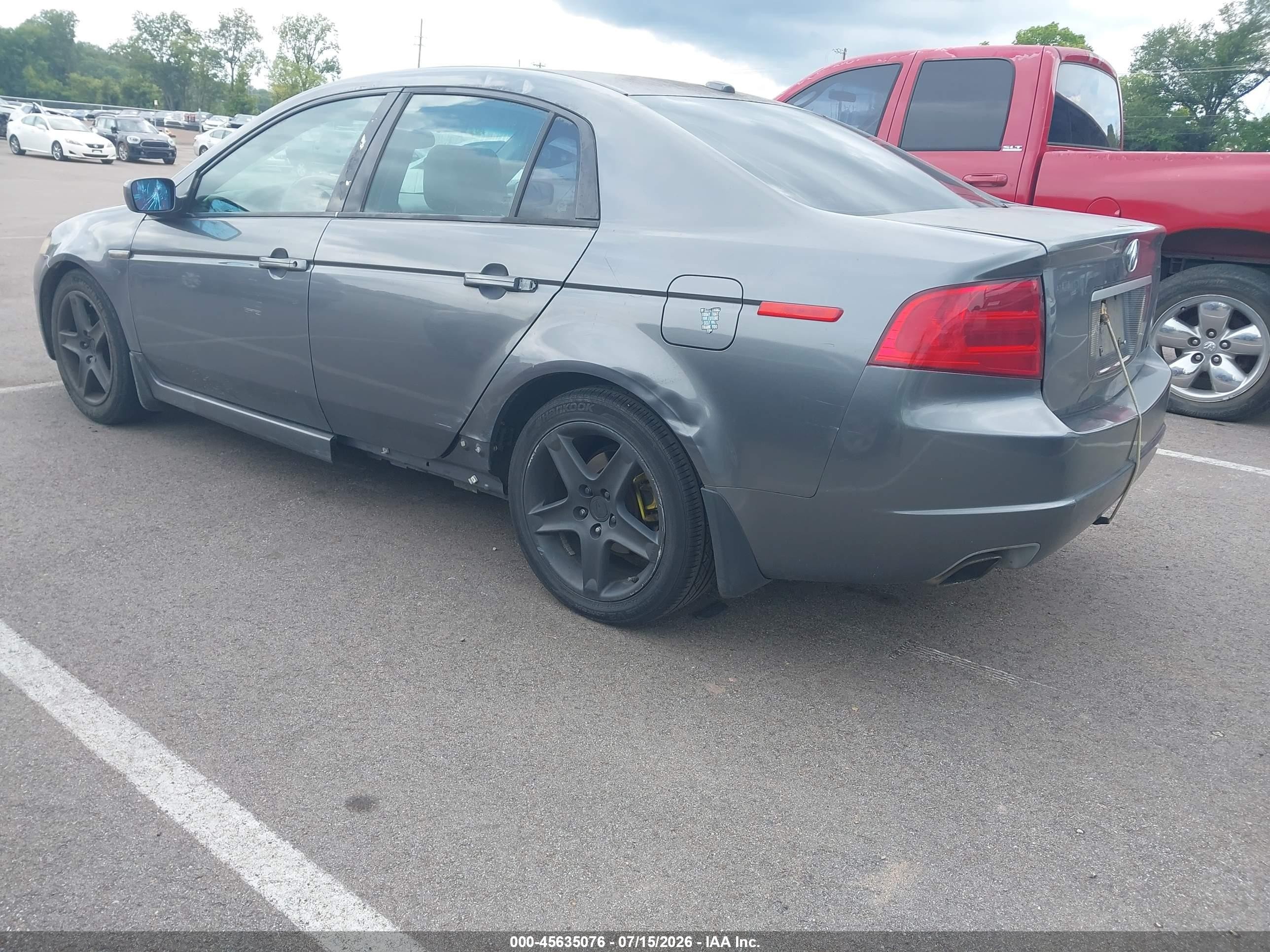 2006 Acura Tl   Gray vin: 19UUA66246A043884