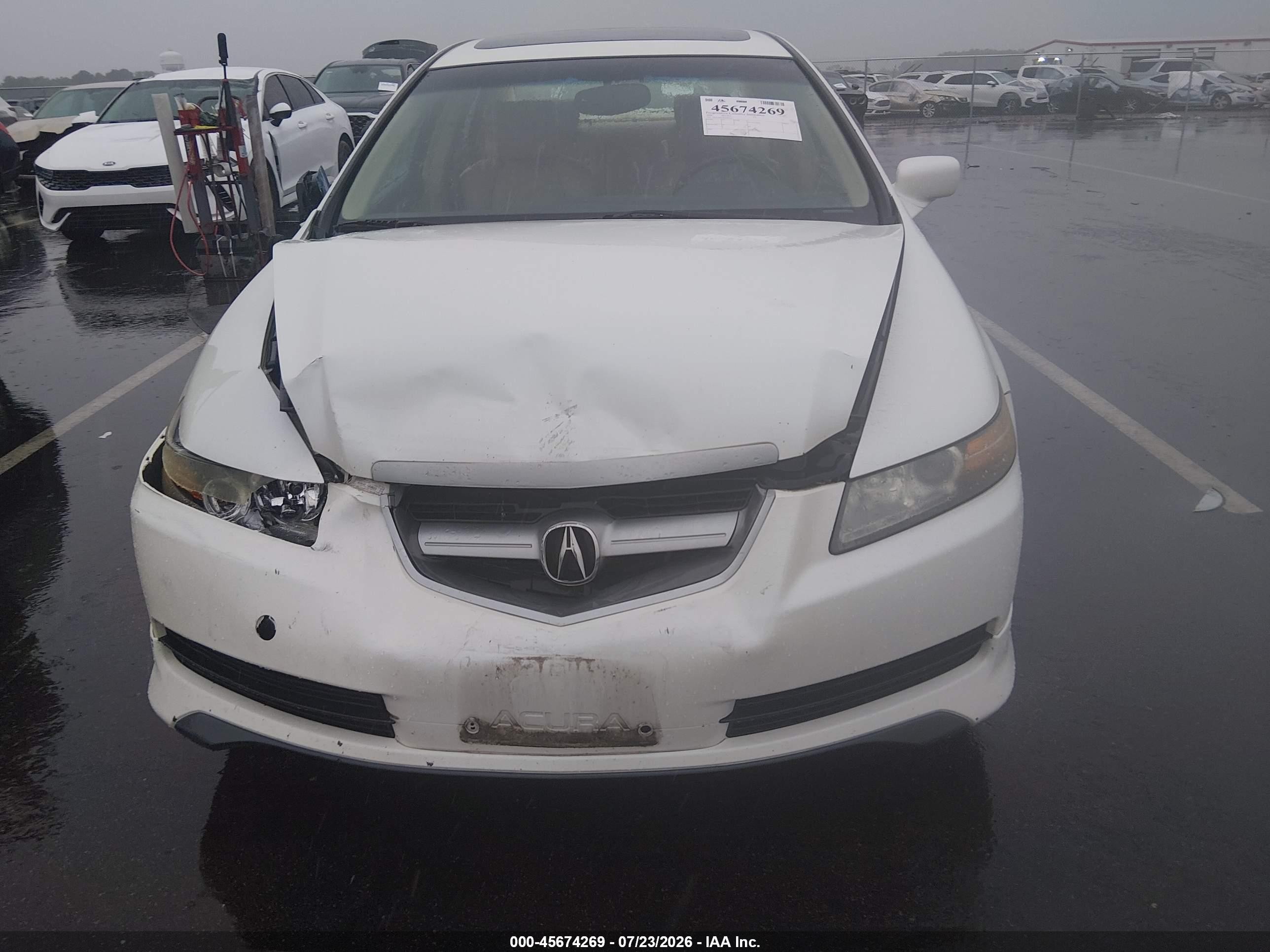 2006 Acura Tl   Белый vin: 19UUA66246A044517
