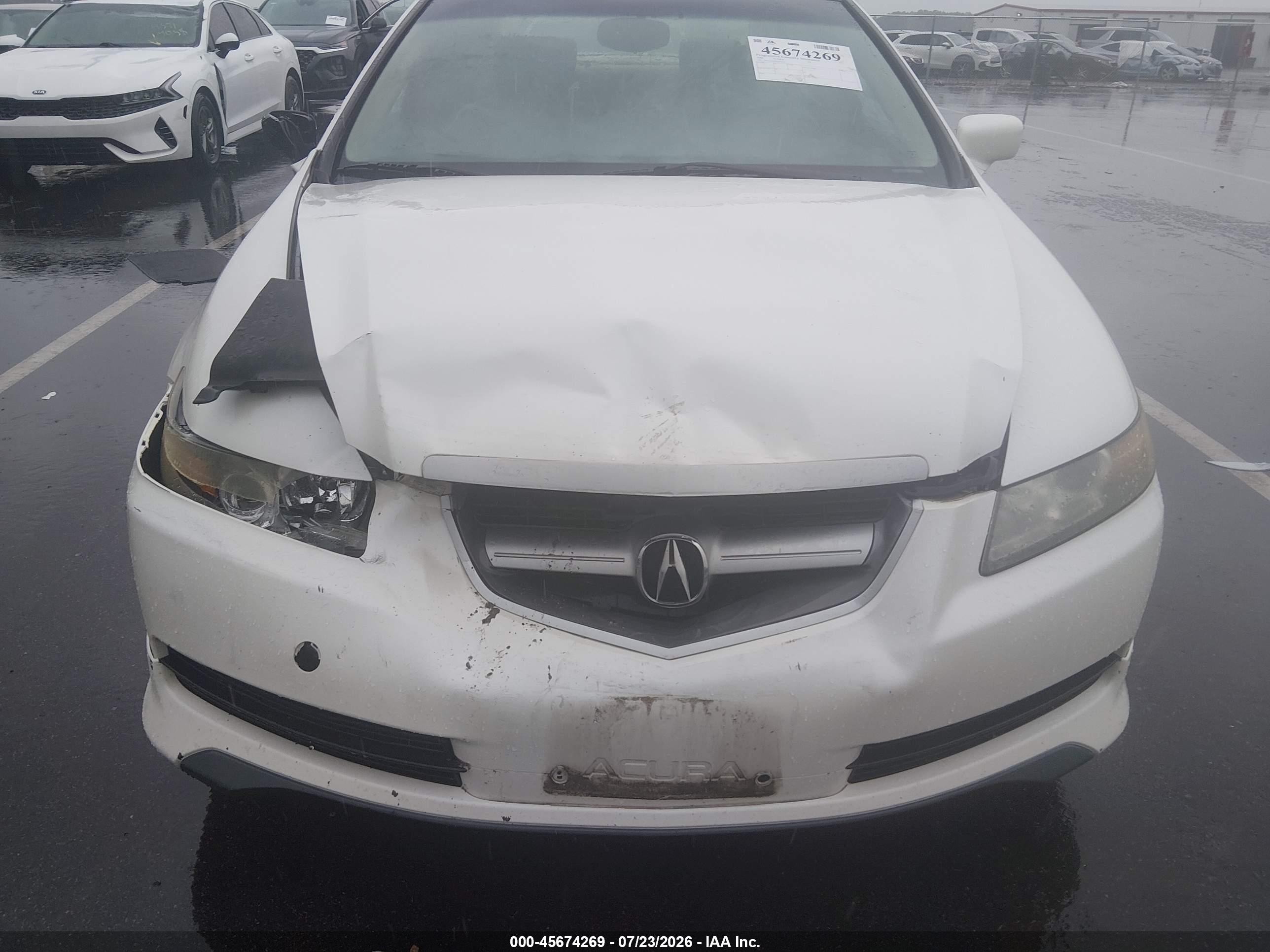 2006 Acura Tl   Белый vin: 19UUA66246A044517