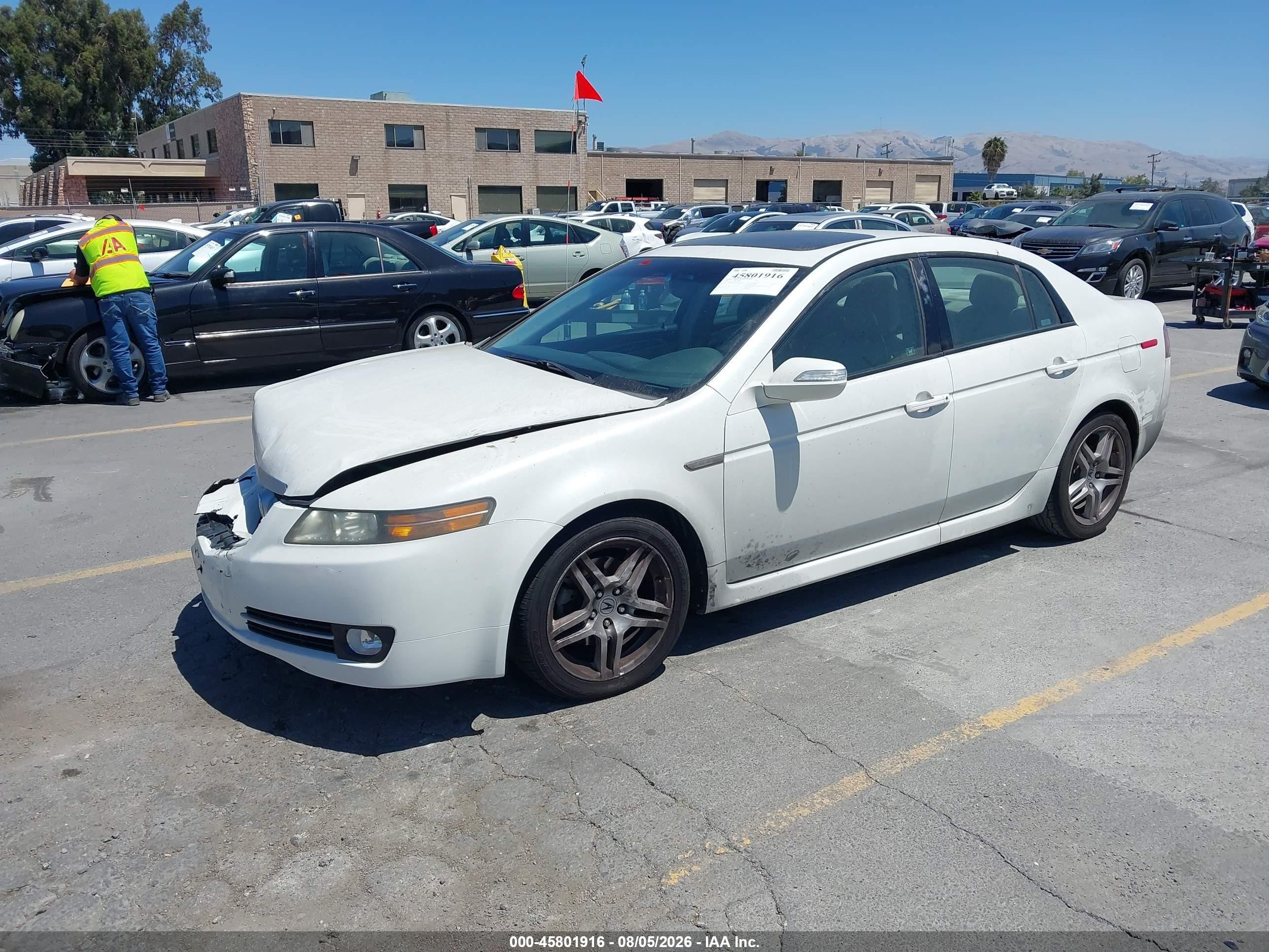 2007 Acura Tl 3.2 Белый vin: 19UUA66247A012118