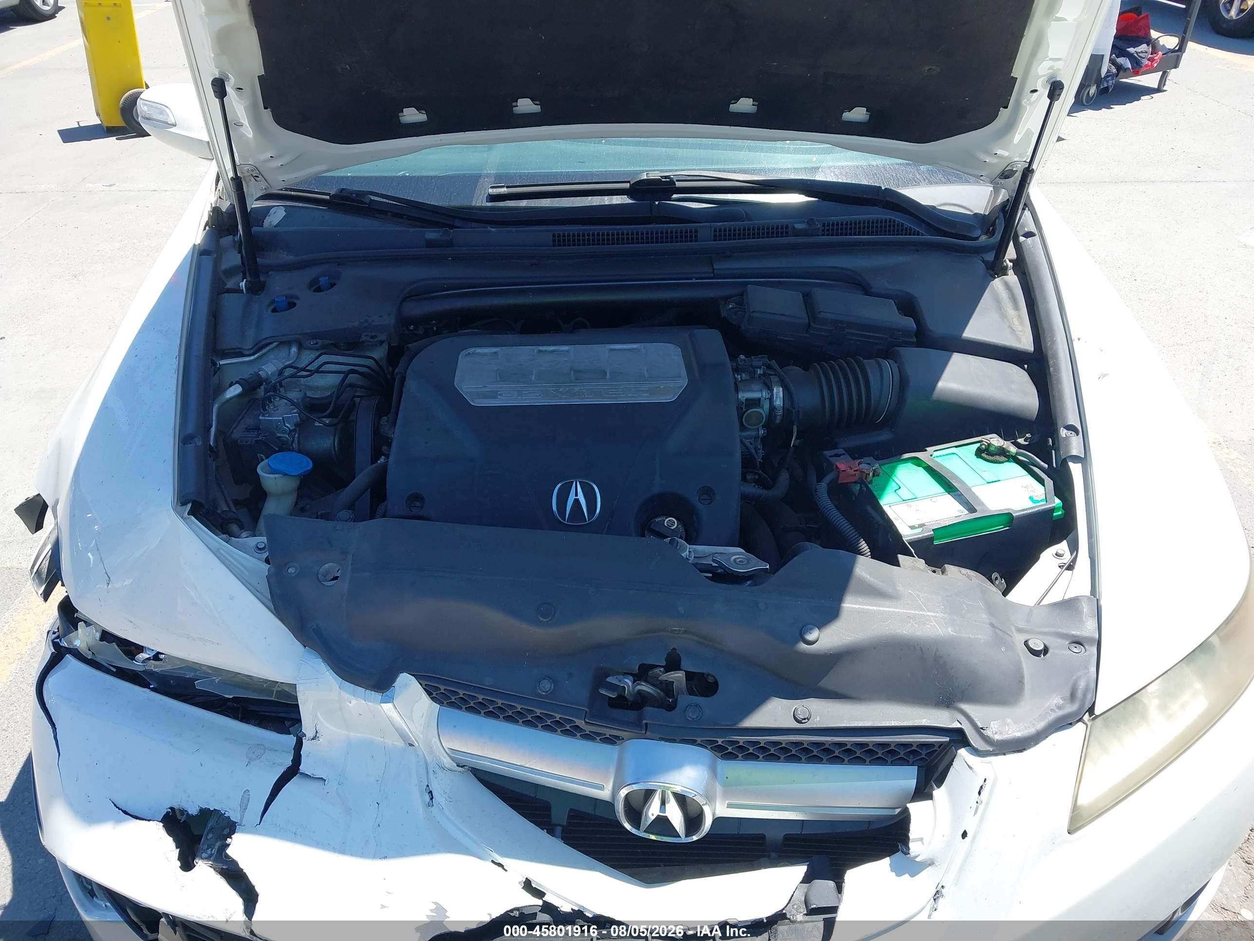 2007 Acura Tl 3.2 Белый vin: 19UUA66247A012118