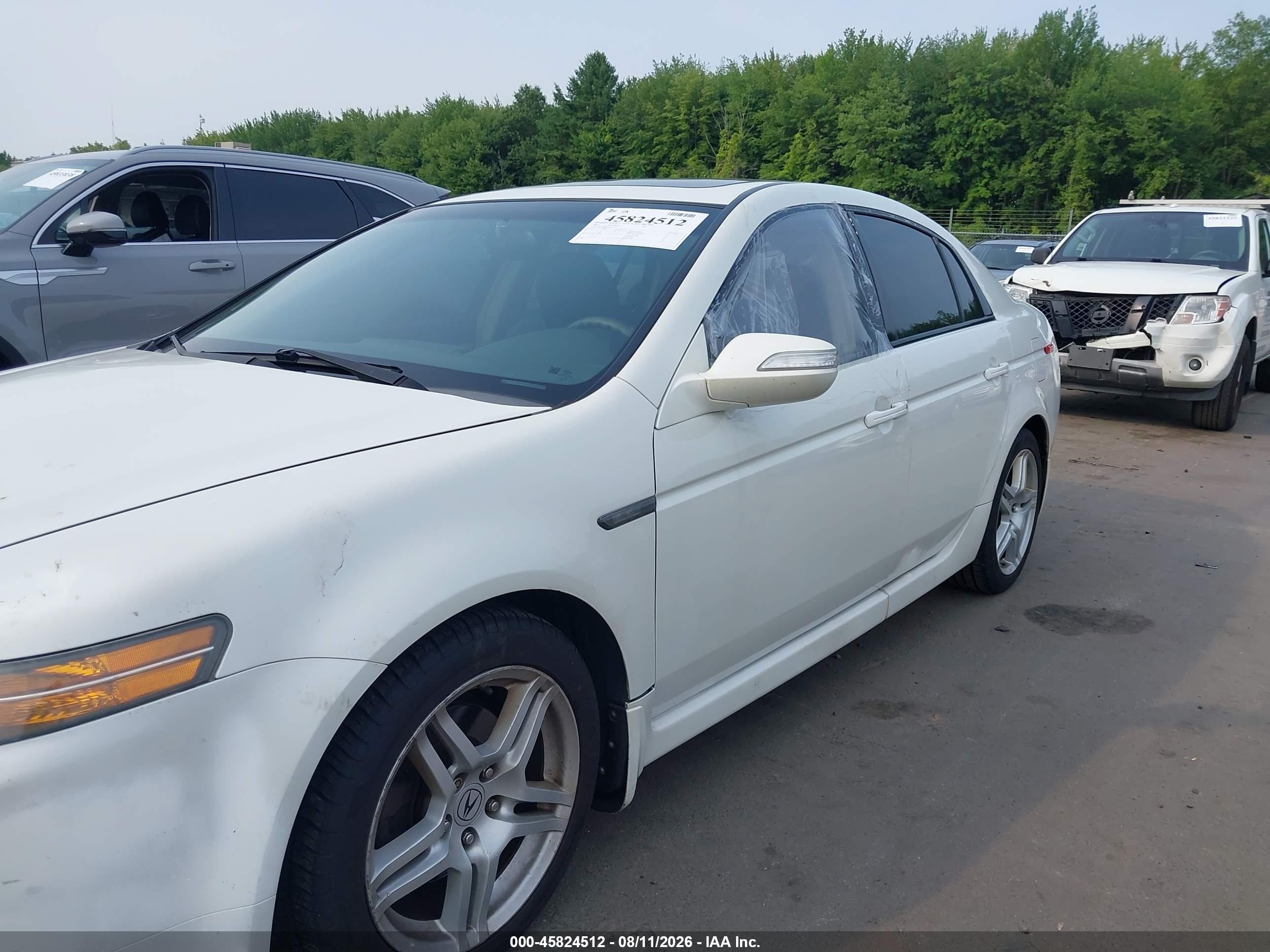 2007 Acura Tl 3.2 Белый vin: 19UUA66247A012751
