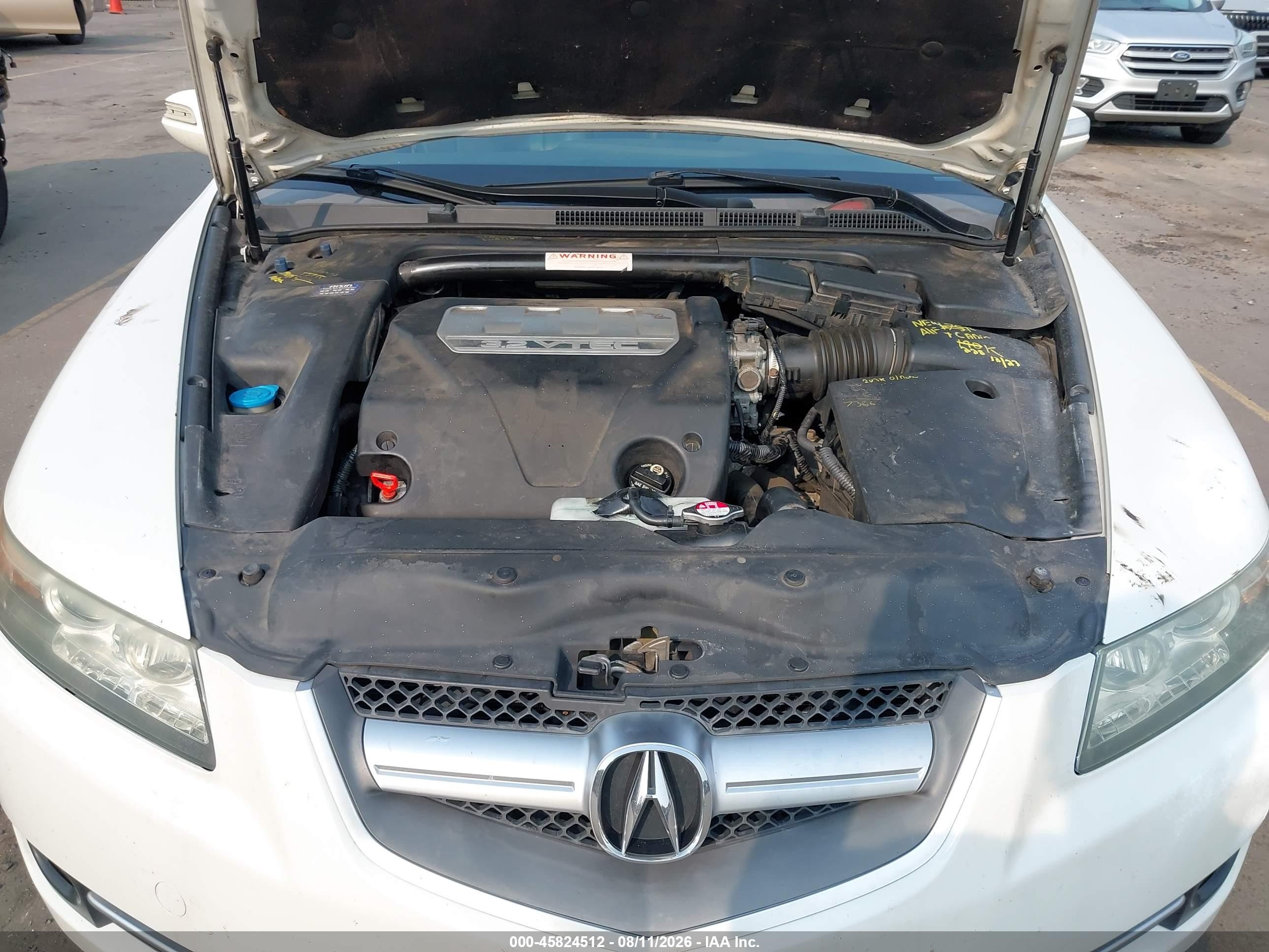 2007 Acura Tl 3.2 Белый vin: 19UUA66247A012751