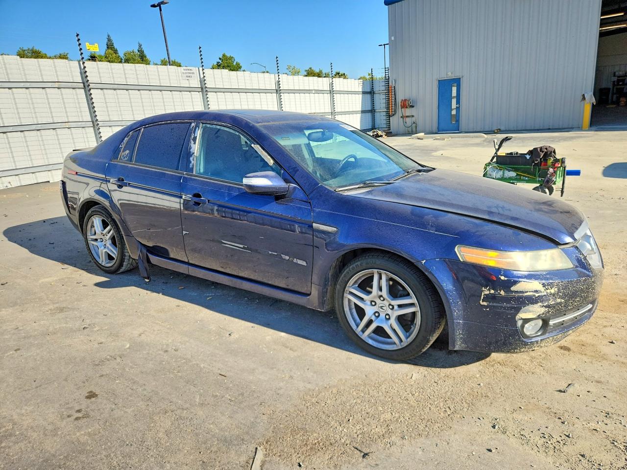 2007 Acura Tl Blue vin: 19UUA66247A022339