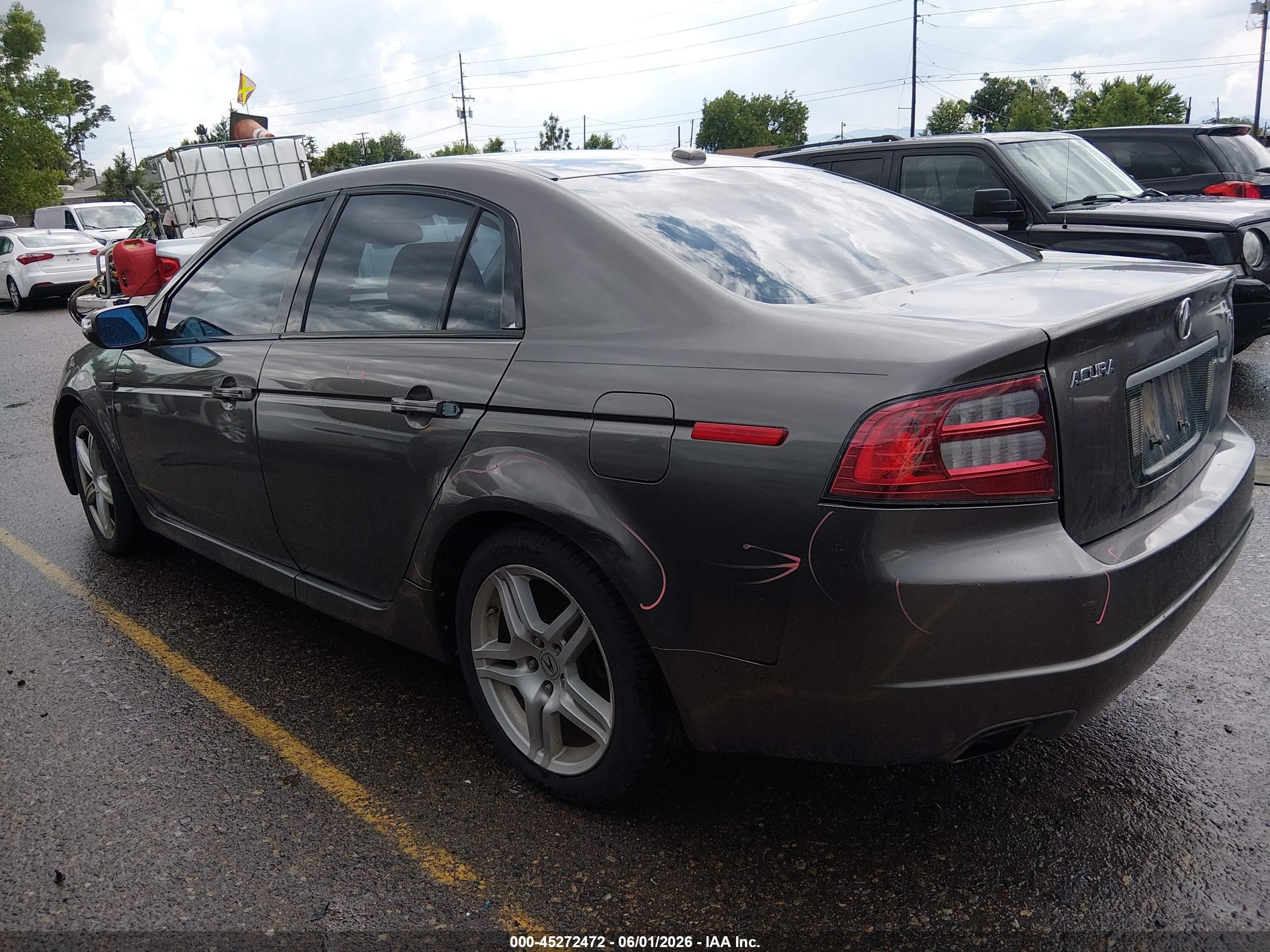 2007 Acura Tl 3.2 Gray vin: 19UUA66247A037830