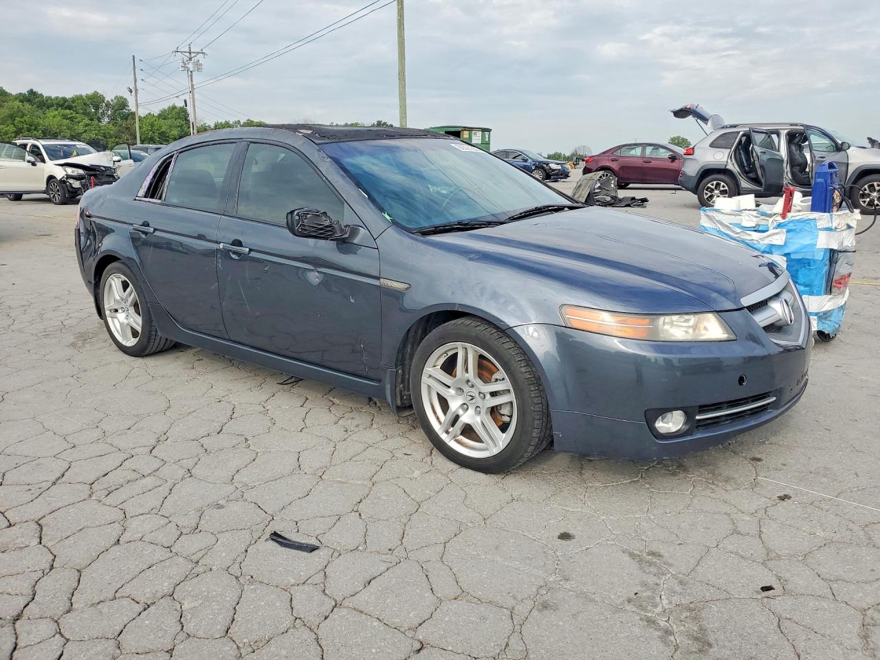 2007 Acura Tl Charcoal vin: 19UUA66247A039948