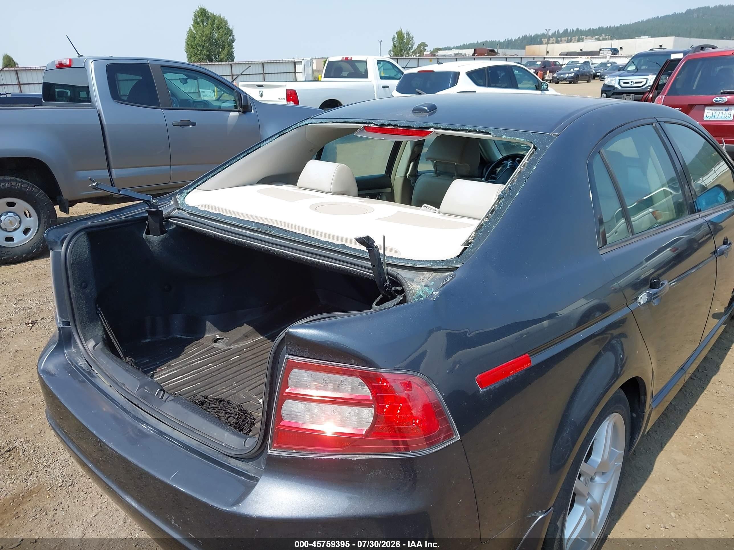 2007 Acura Tl 3.2 Серый vin: 19UUA66247A039982