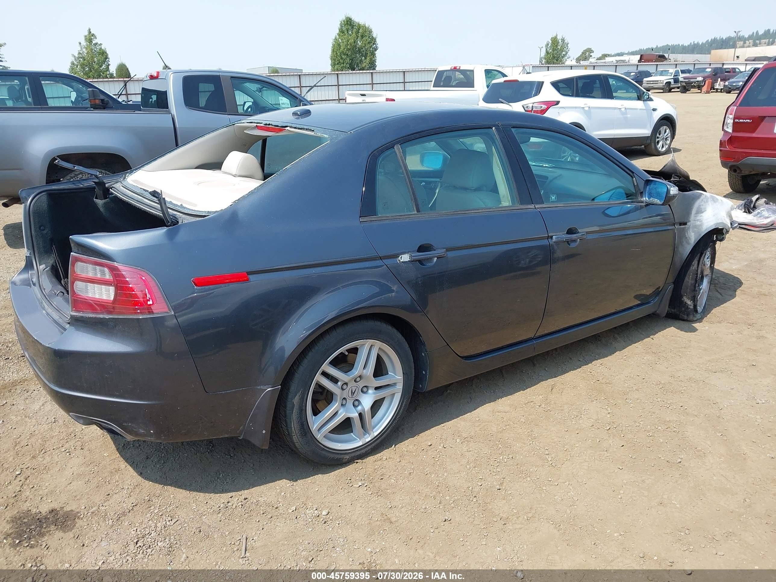 2007 Acura Tl 3.2 Серый vin: 19UUA66247A039982