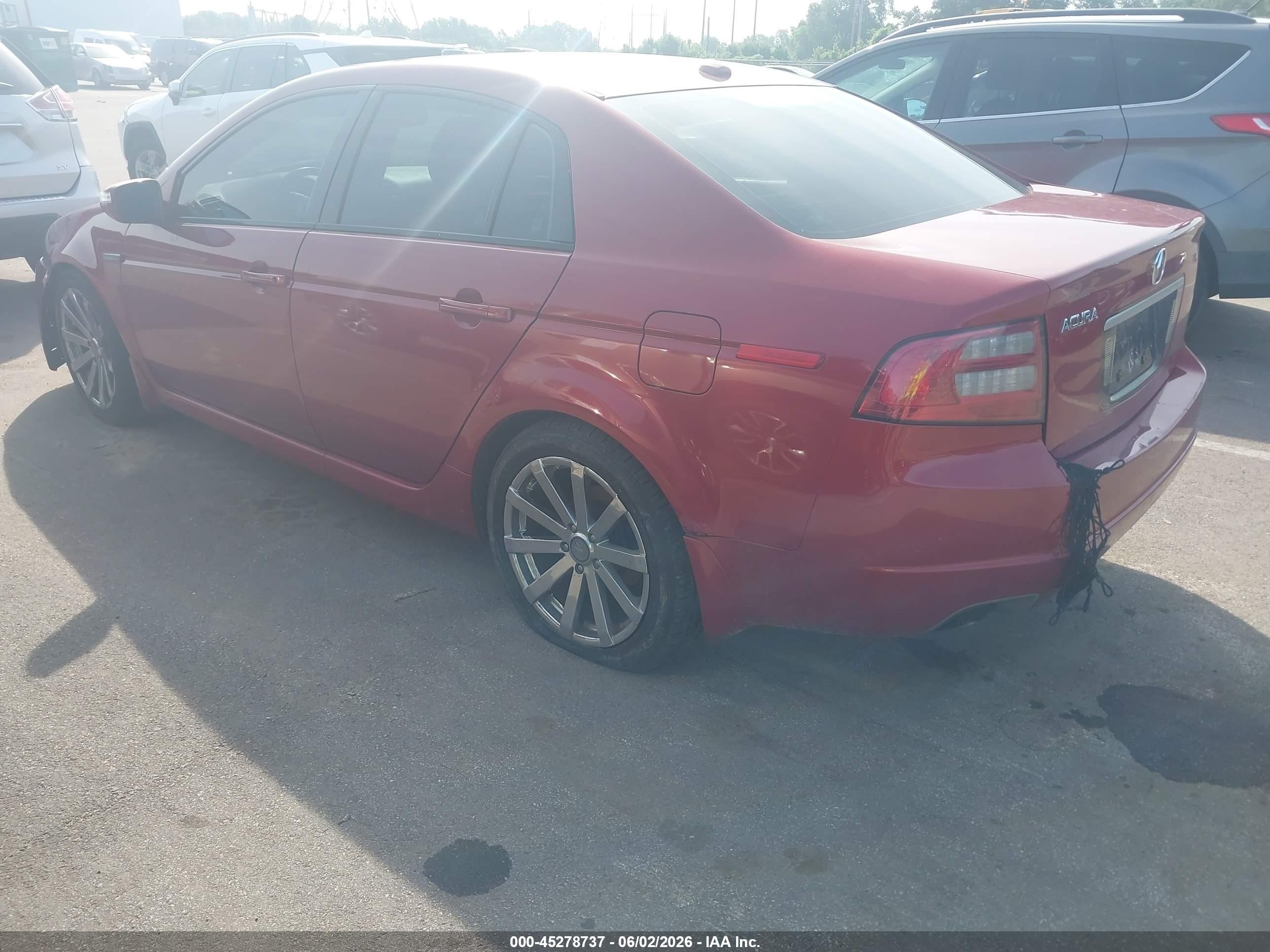 2008 Acura Tl 3.2 Бордовый vin: 19UUA66248A017871