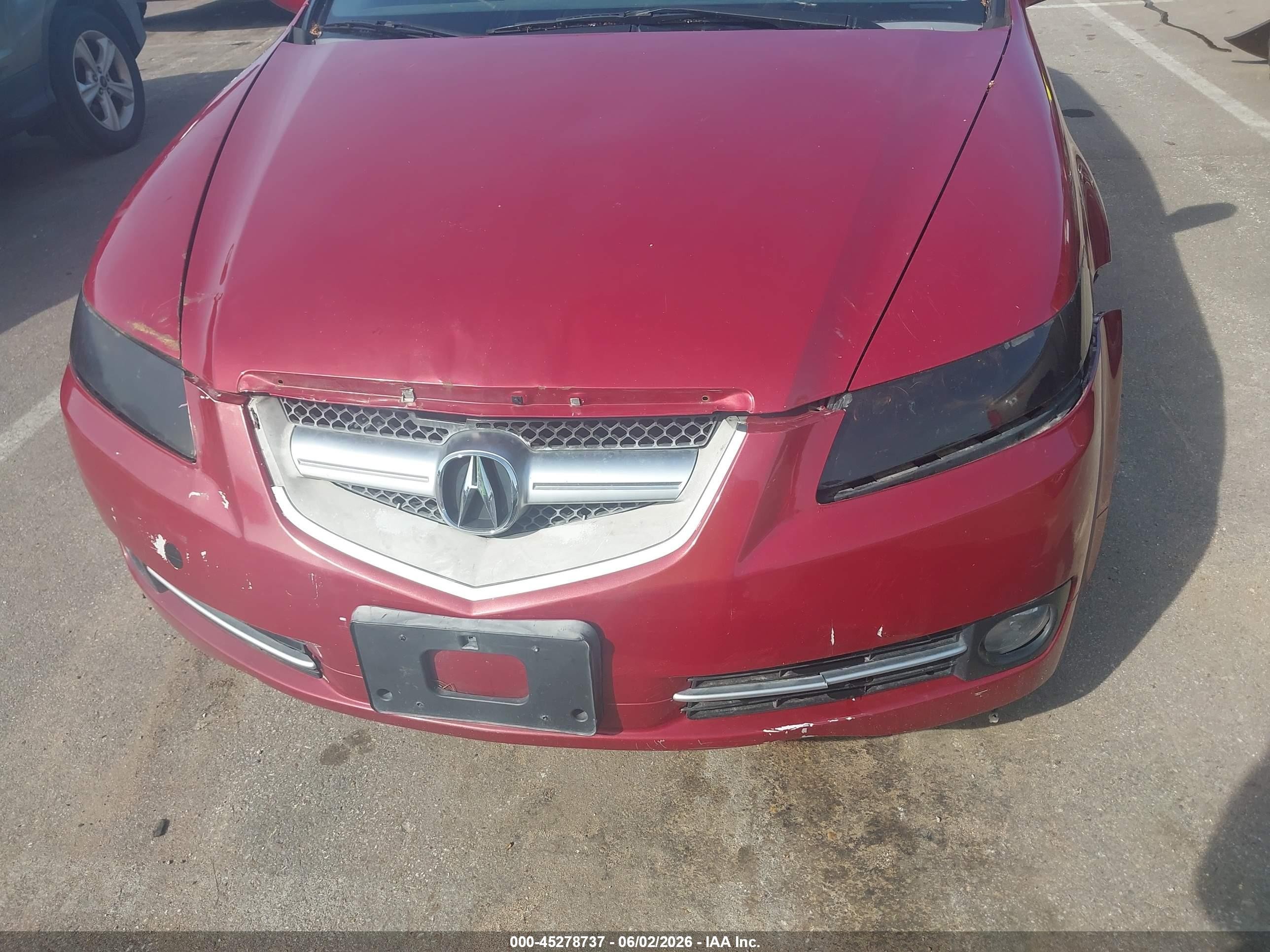2008 Acura Tl 3.2 Бордовый vin: 19UUA66248A017871