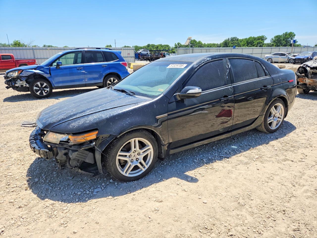 2008 Acura Tl Black vin: 19UUA66248A018650