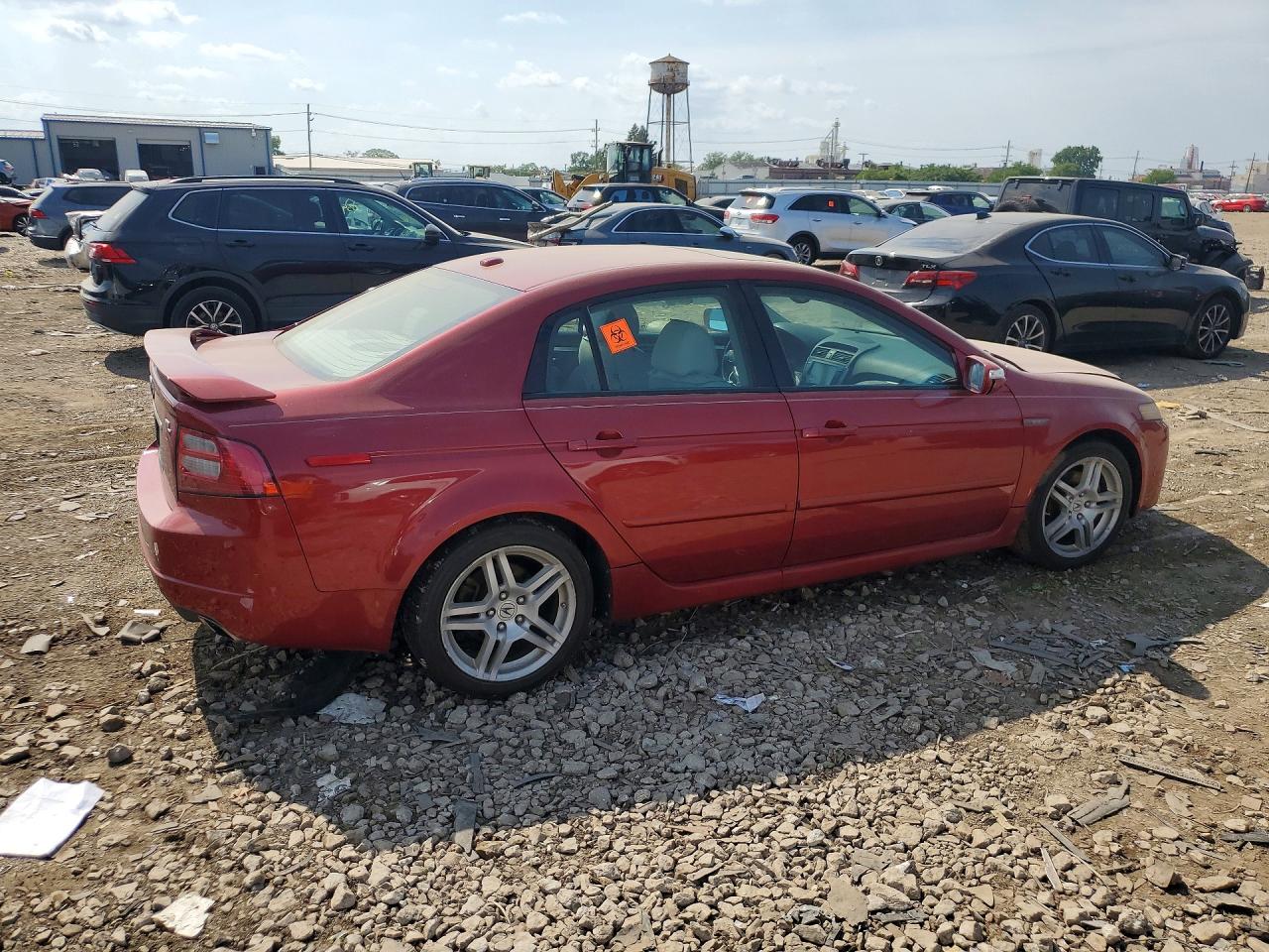 2008 Acura Tl Red vin: 19UUA66248A025176