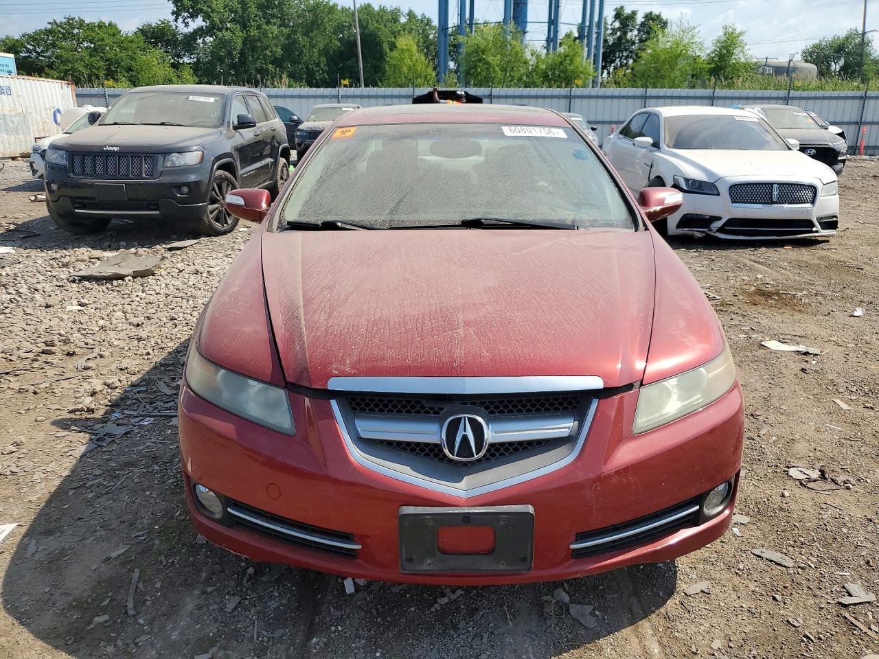 2008 Acura Tl Red vin: 19UUA66248A025176